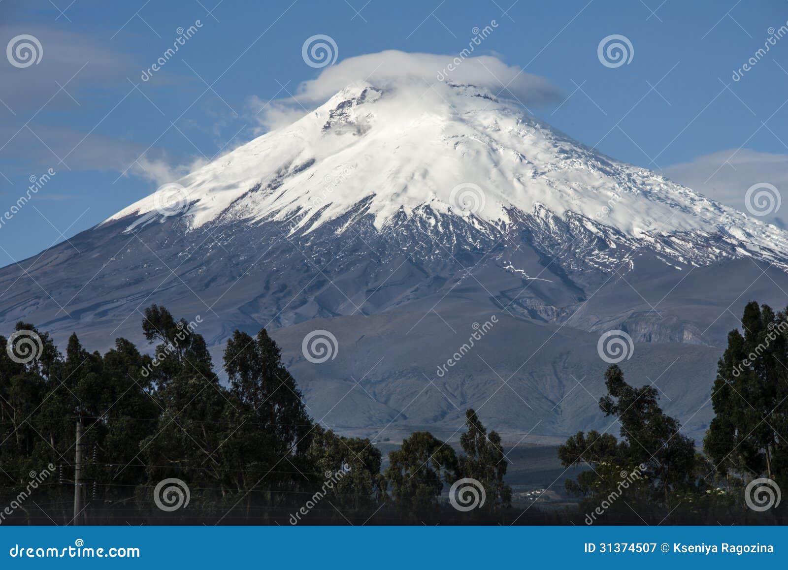 cotopaxi volcano, andean highlands of ecuador