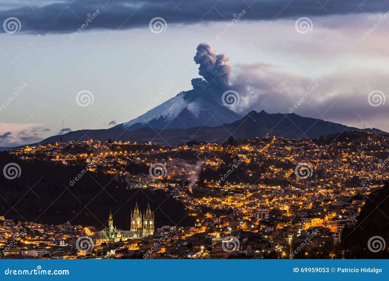 Cotopaxi volcano eruption stock image. Image of park 69959053