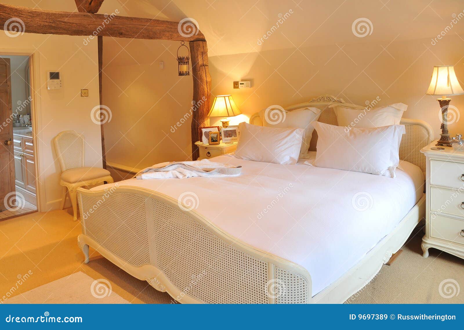 Cottage Bedroom Stock Image Image Of Interior Sleeping 9697389