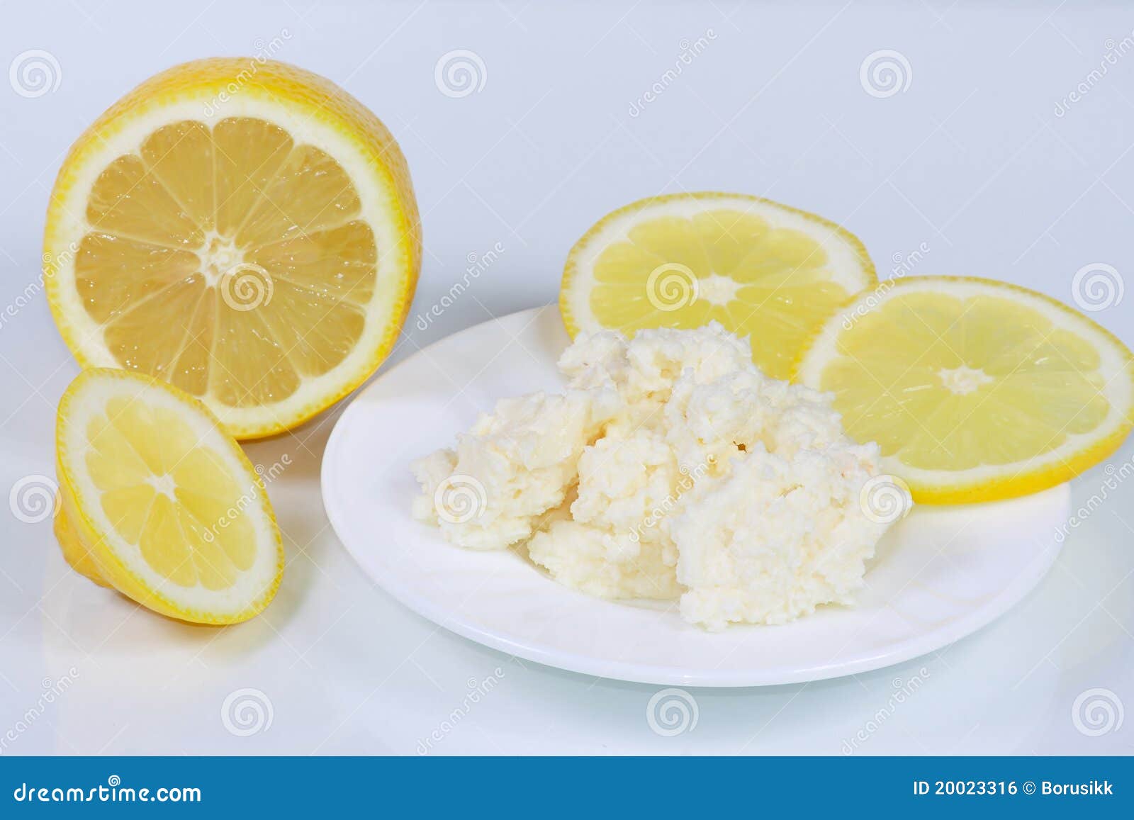 The Cottage Cheese and Lemon Stock Photo Image of harvest, crop 20023316
