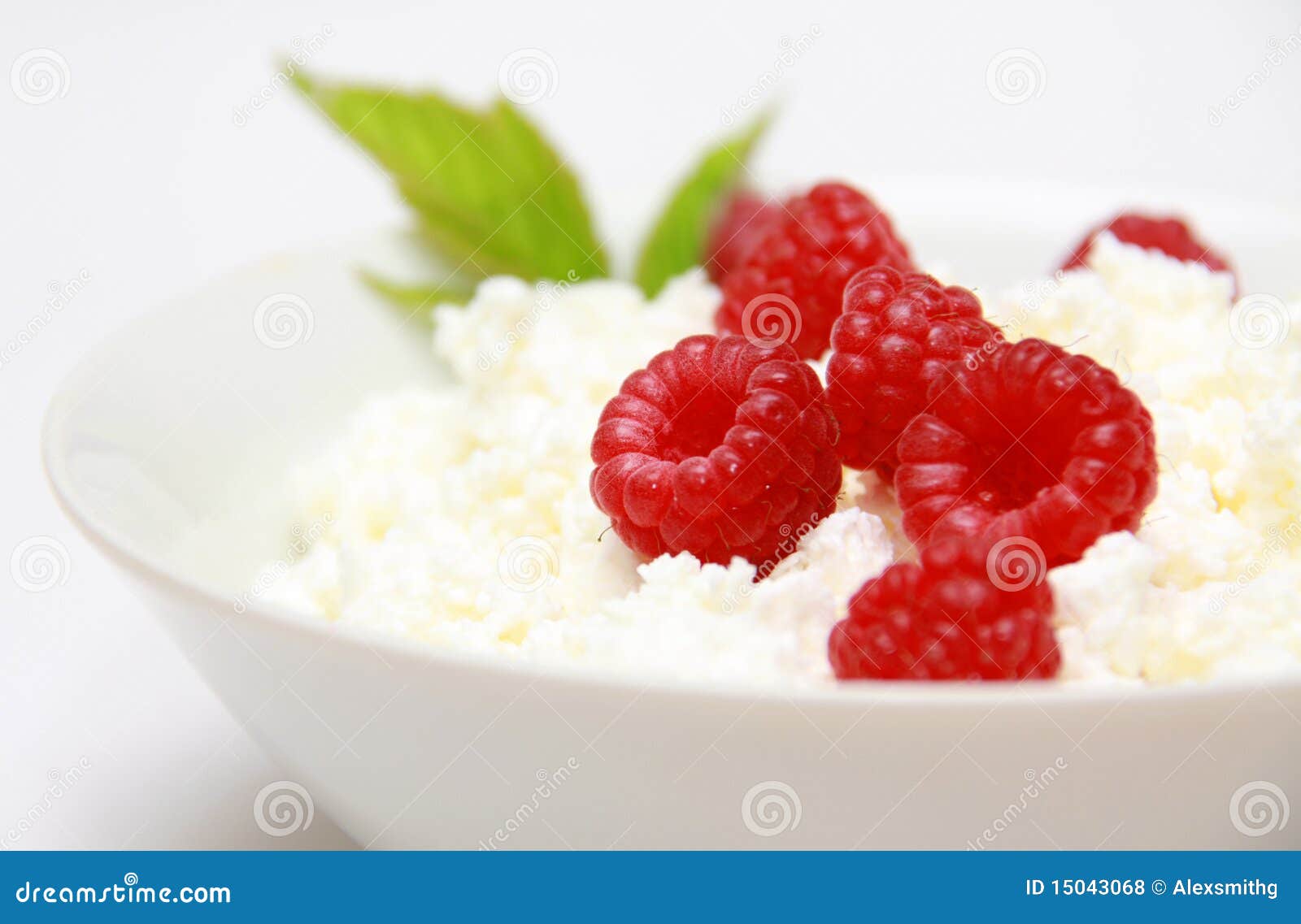 Cottage Cheese and Raspberry Stock Photo Image of lifestyle, diet