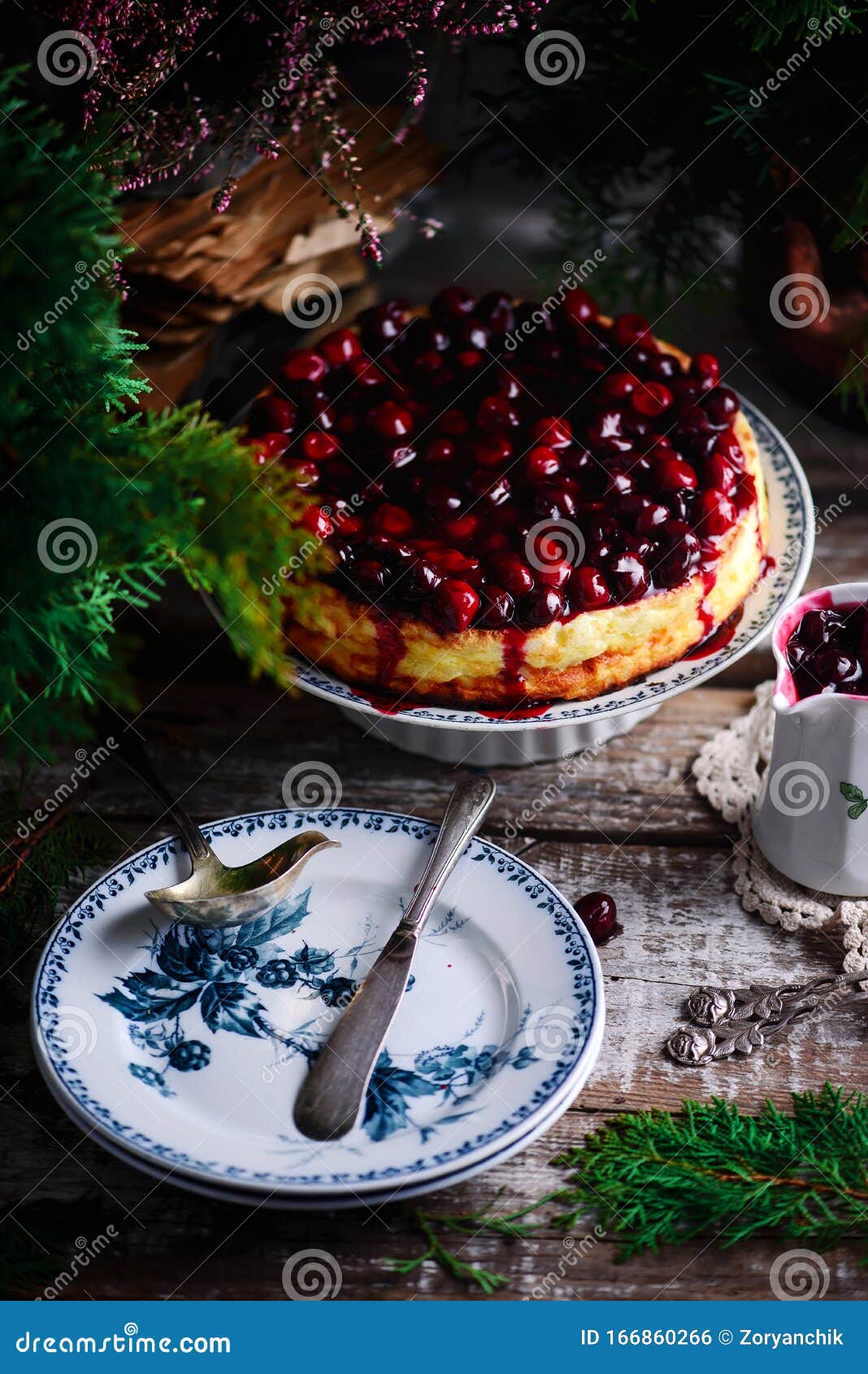 Cottage Cheese and Rice Pudding..style Rustic Stock Photo Image of