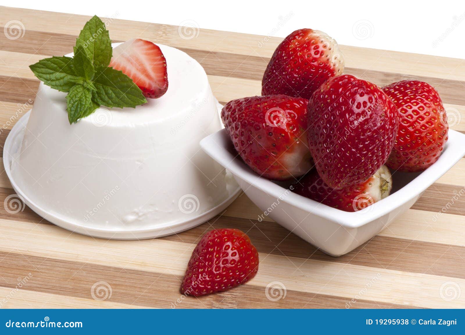 Cottage Cheese and Strawberries Stock Photo Image of strawberries