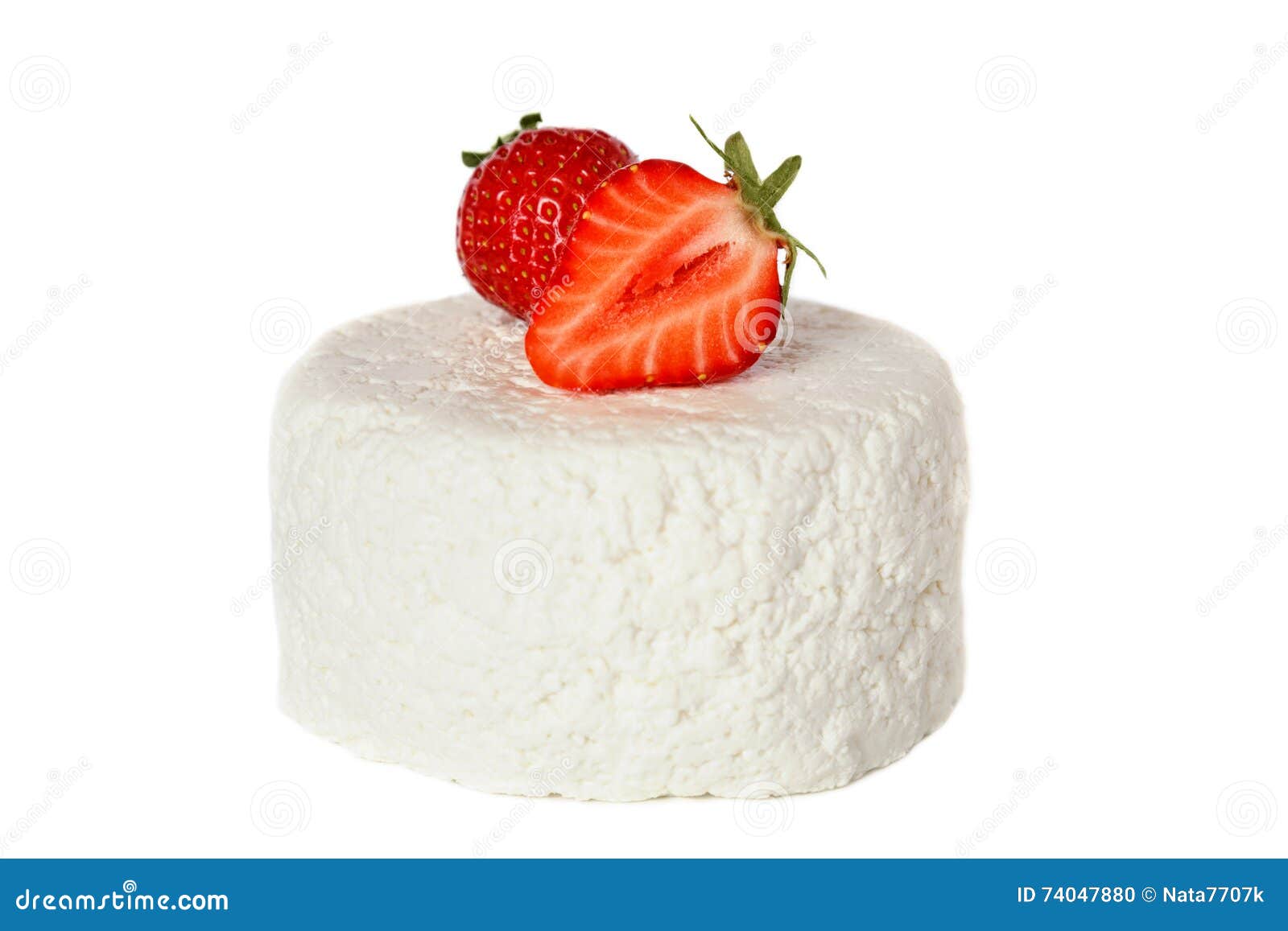 Cottage Cheese with Strawberries Stock Photo Image of breakfast