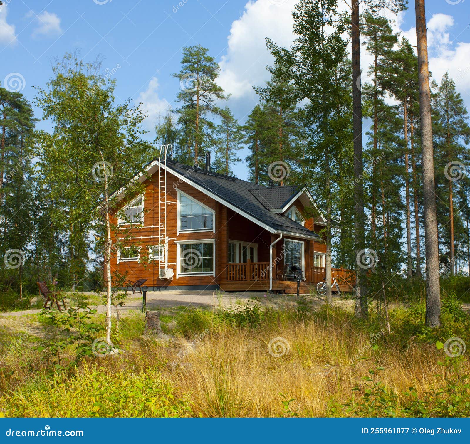 Cottage in a Park Area in Finland Stock Image Image of house, summer