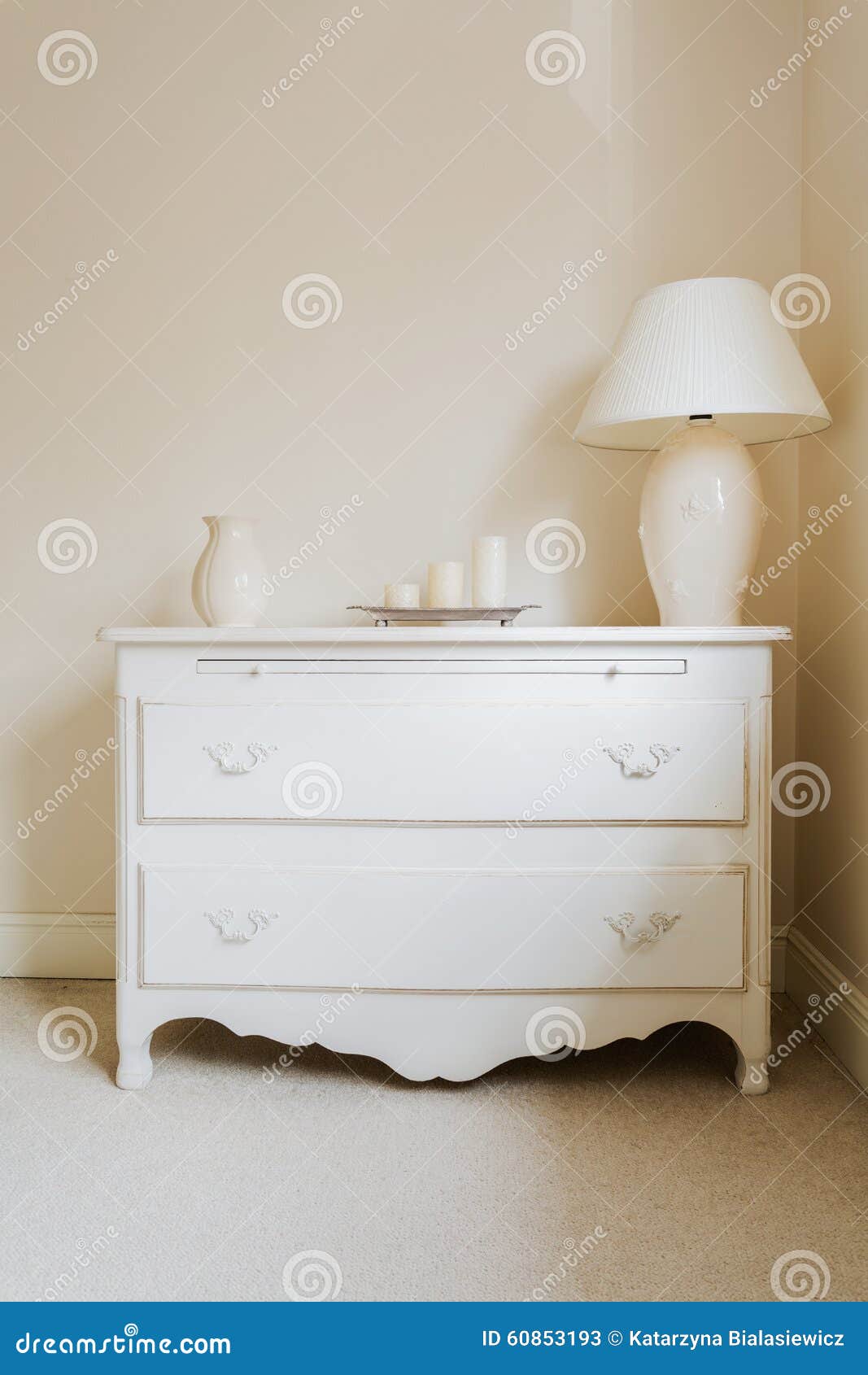 Cottage Style Chest Of Drawers Stock Image Image Of Solid Close