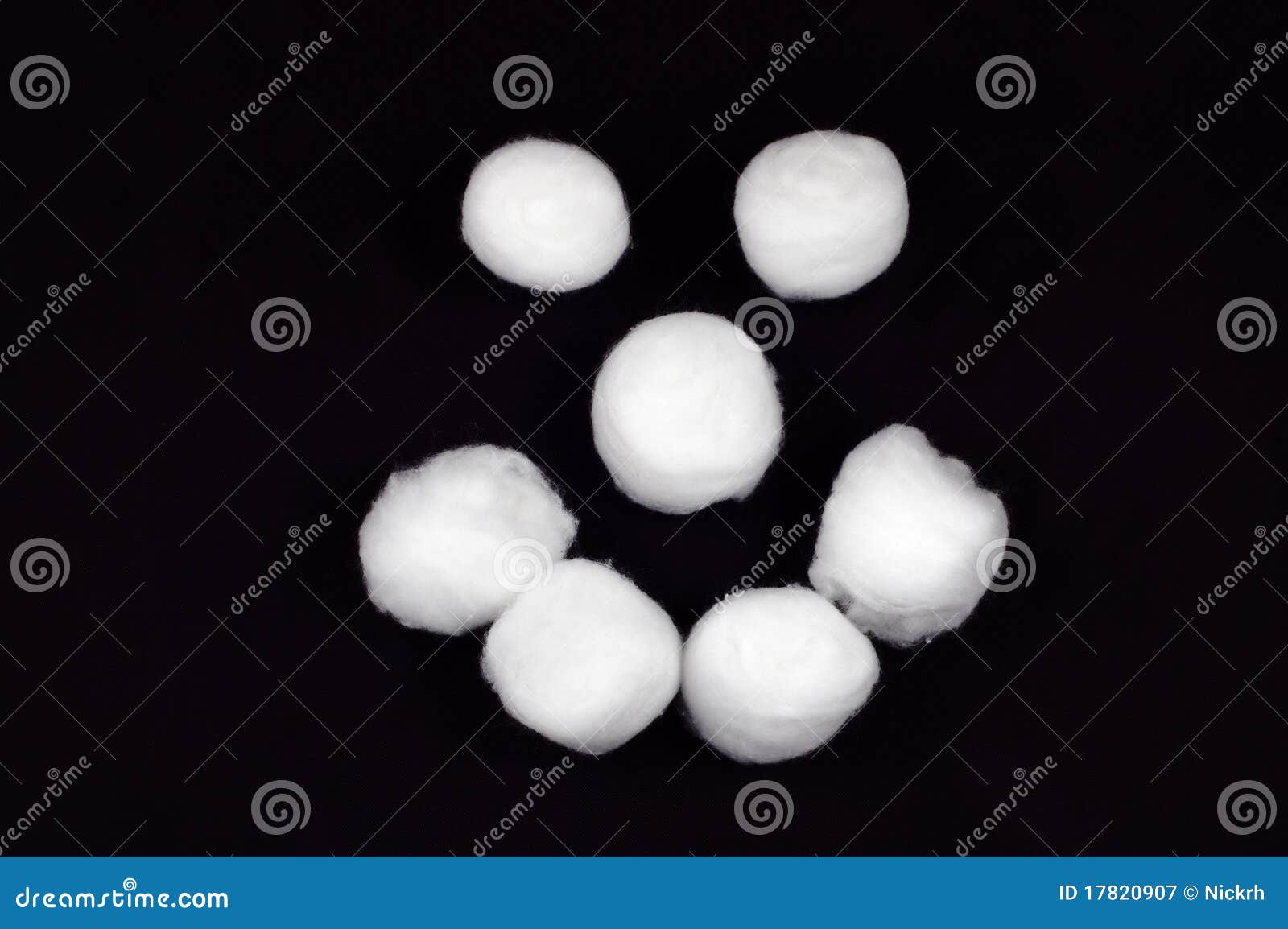 Cotton Ball Smiley Face stock image. Image of face, cosmetic 17820907