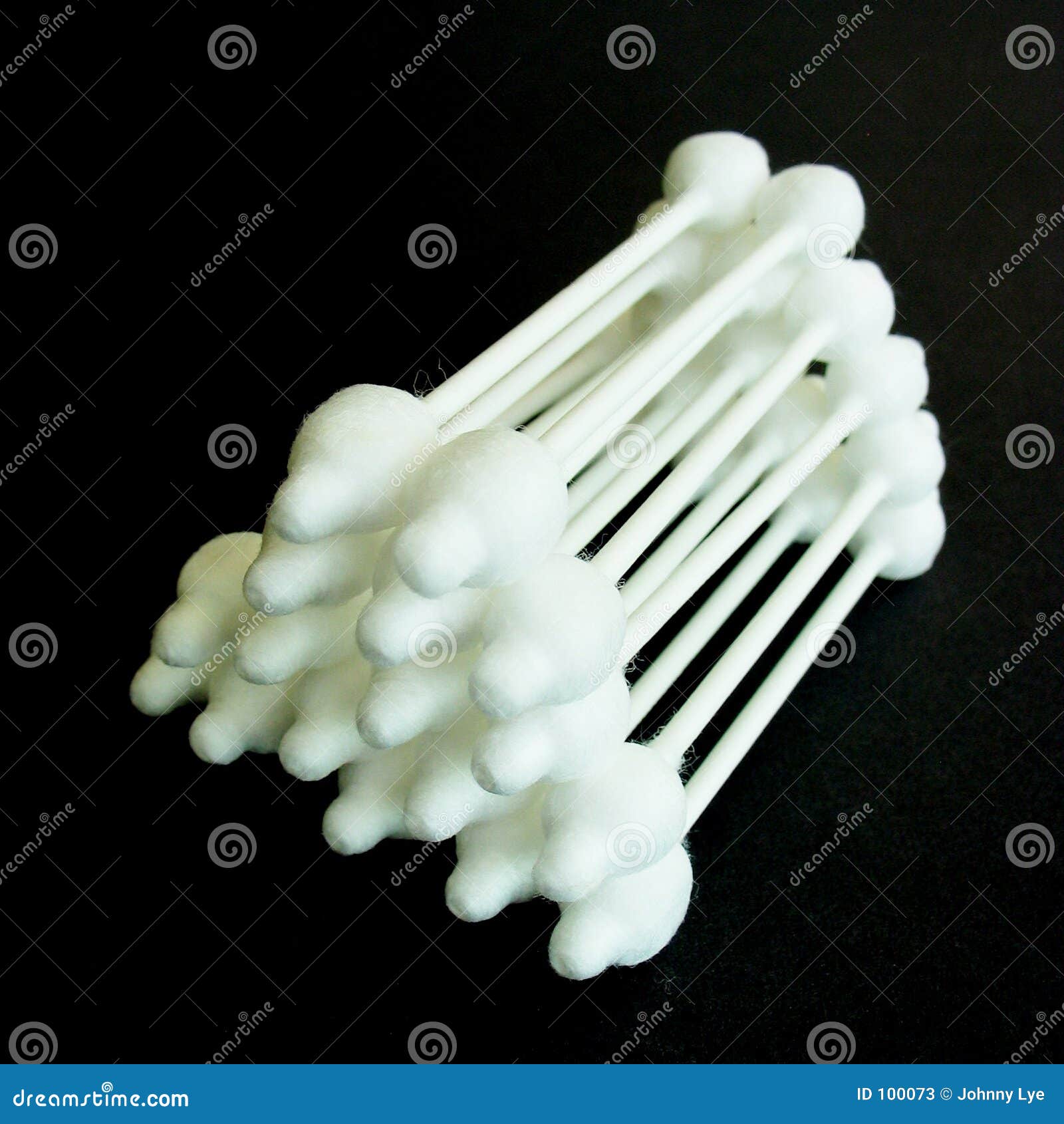 Cotton Buds stock image. Image of clean, pyramid, black 100073