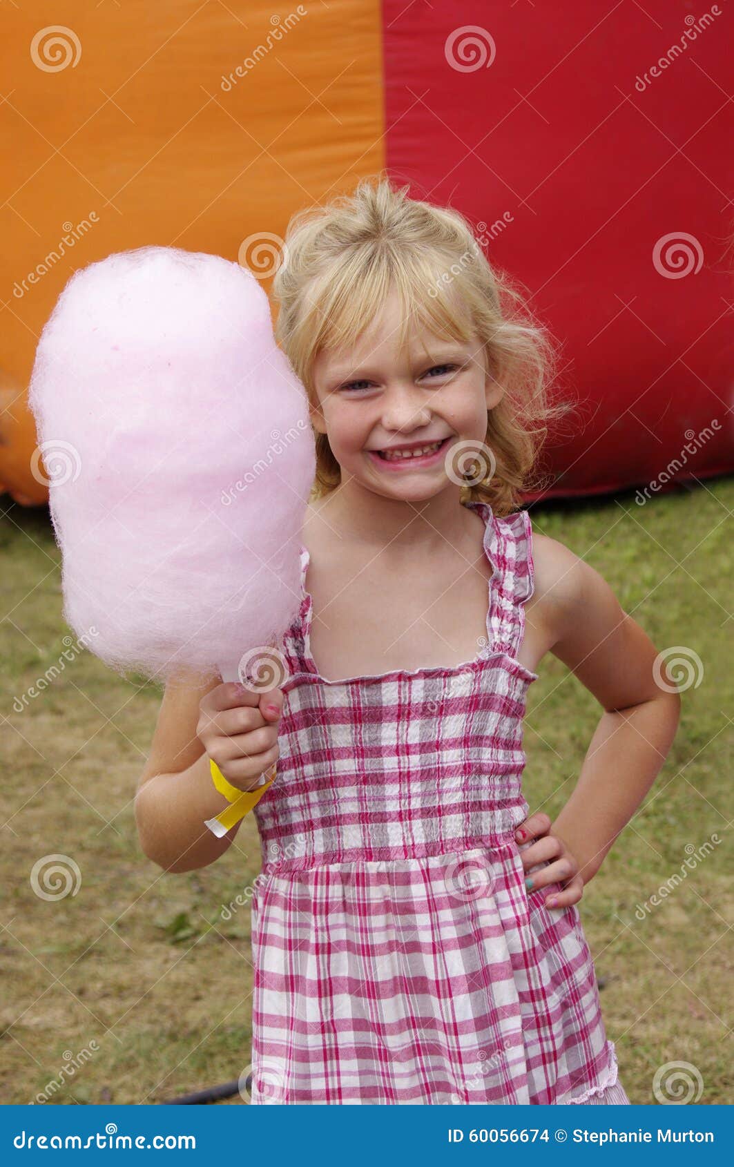 Cotton candy girl stock photo. Image of floss, sugar 60056674