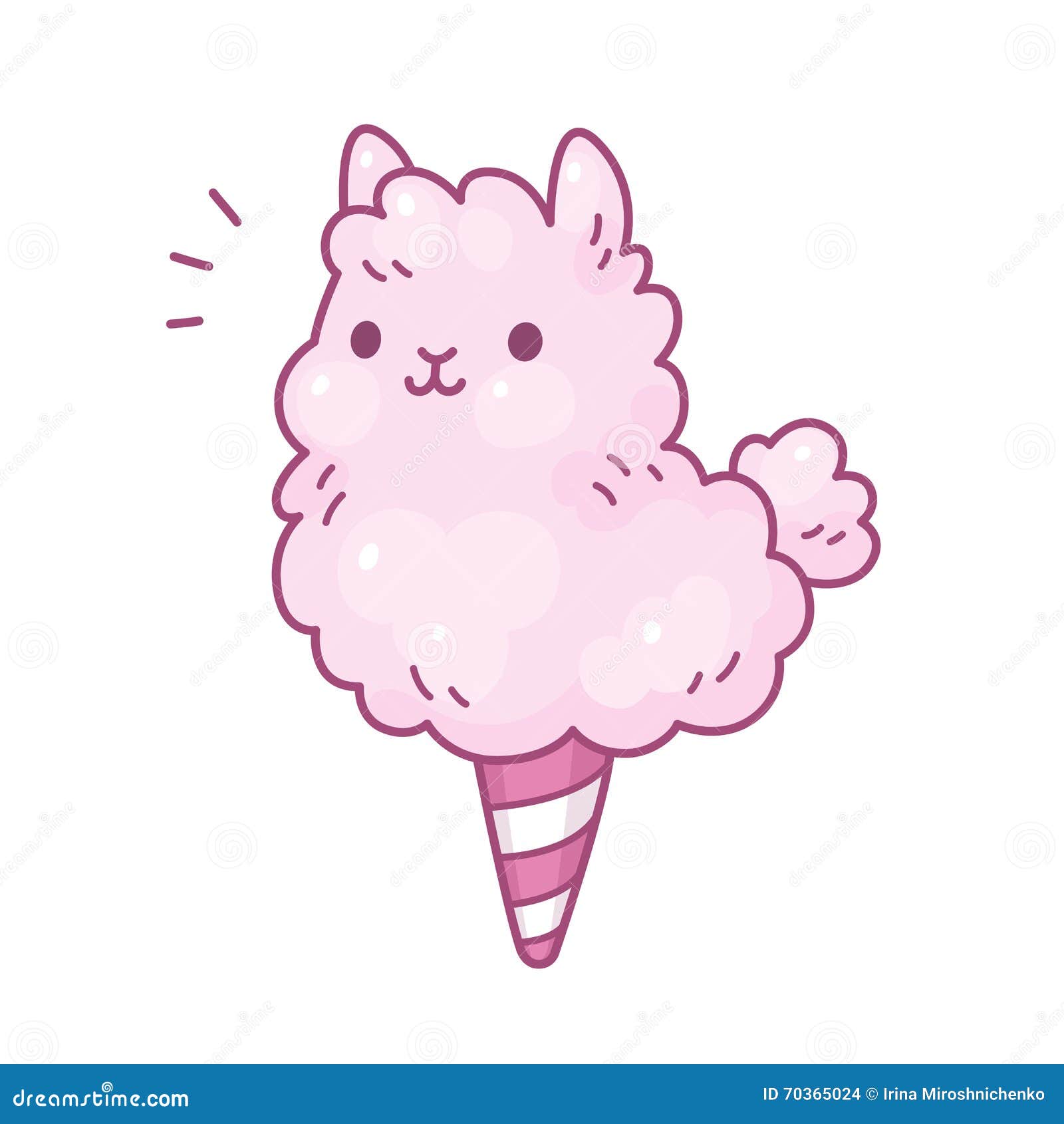 cotton candy llama