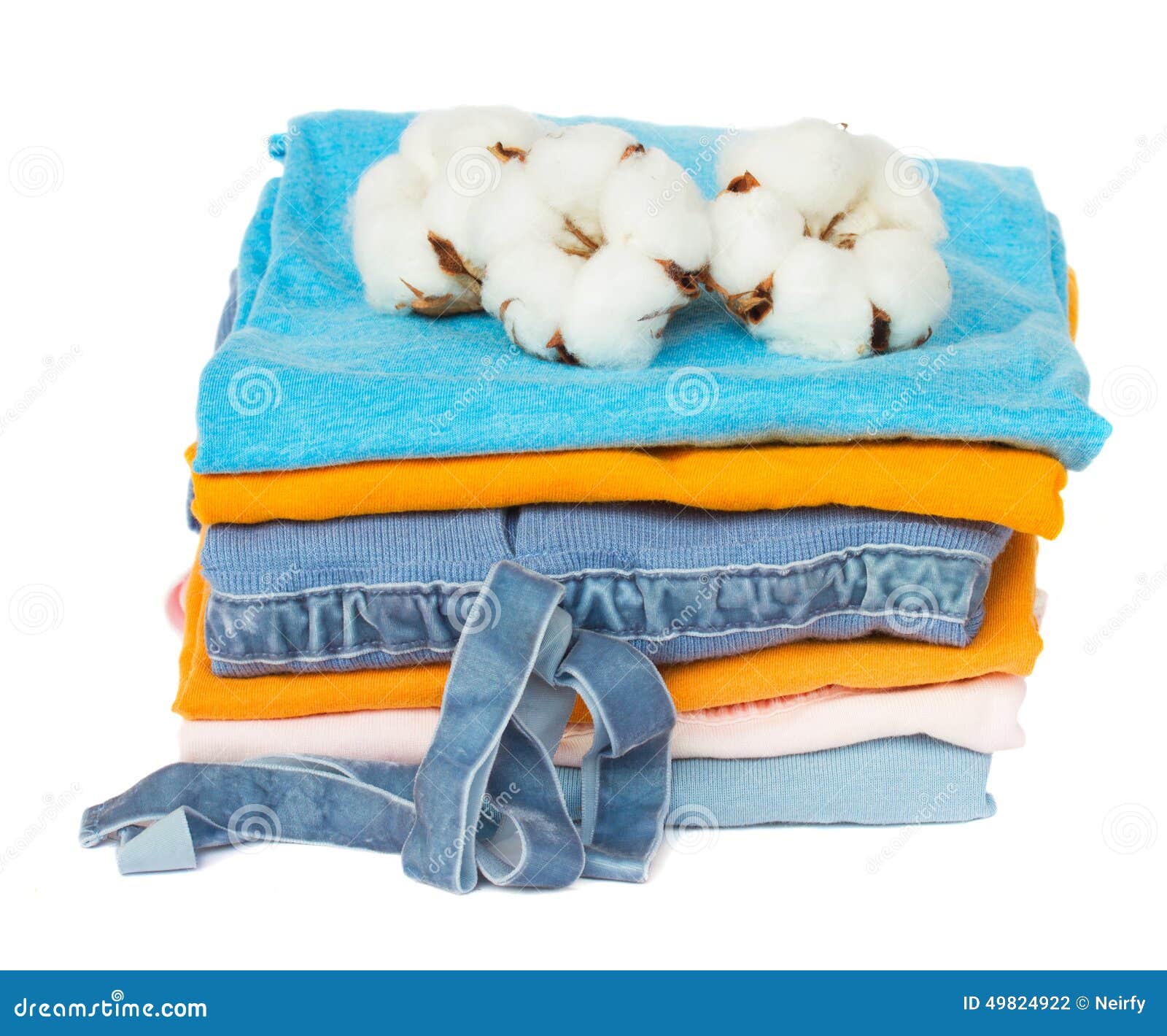 Cotton clothes stock photo. Image of bright, orange, clean 49824922