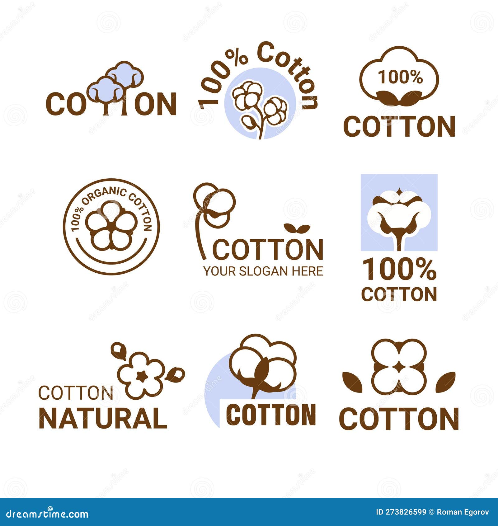 Cotton Flower Logo. Organic Symbol, Soft Flowers, Wool Logotype. Eco ...