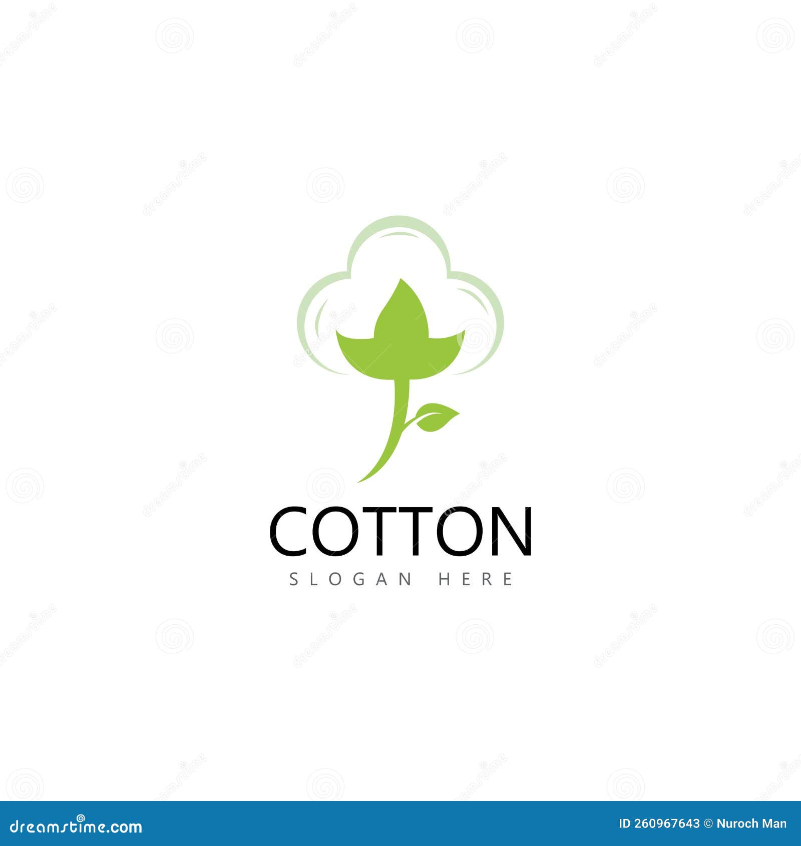 Cotton Flower Vector Icon Logo Design. Stock Vector Illustration of design, sign 260967643