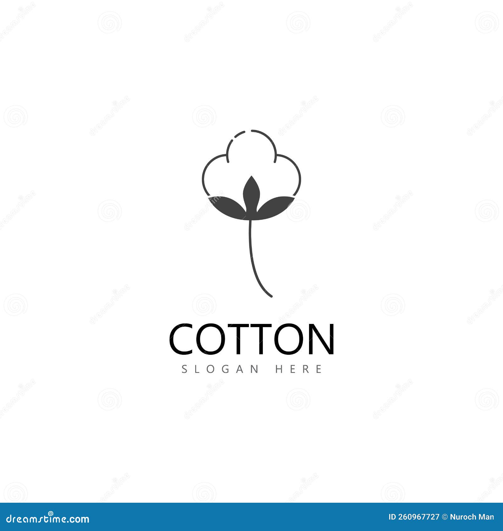 Cotton Flower Vector Icon Logo Design. Stock Vector Illustration of material, vector 260967727