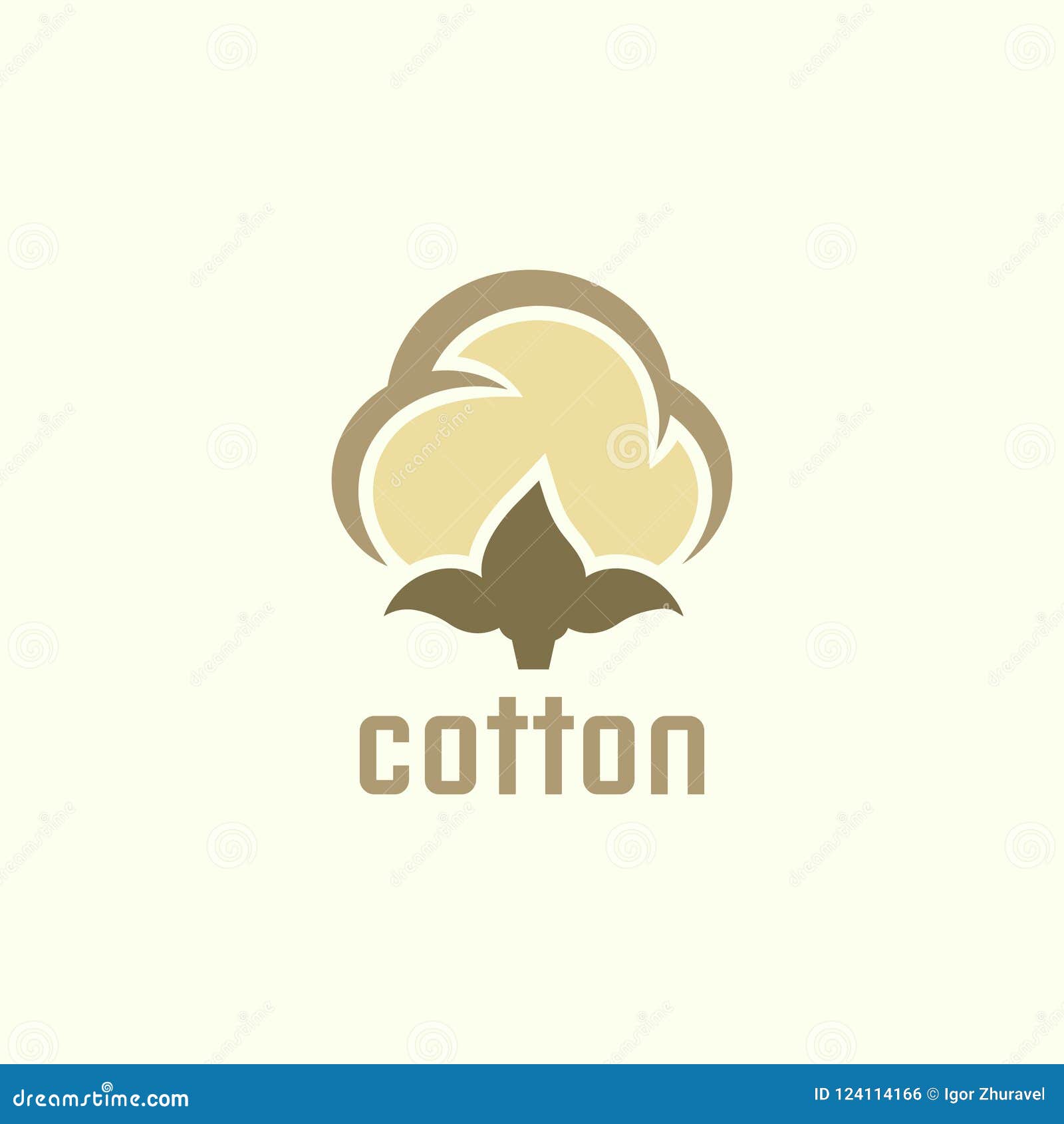 Cotton Isolated Vector Icon or Logo Concept Stock Vector - Illustration ...