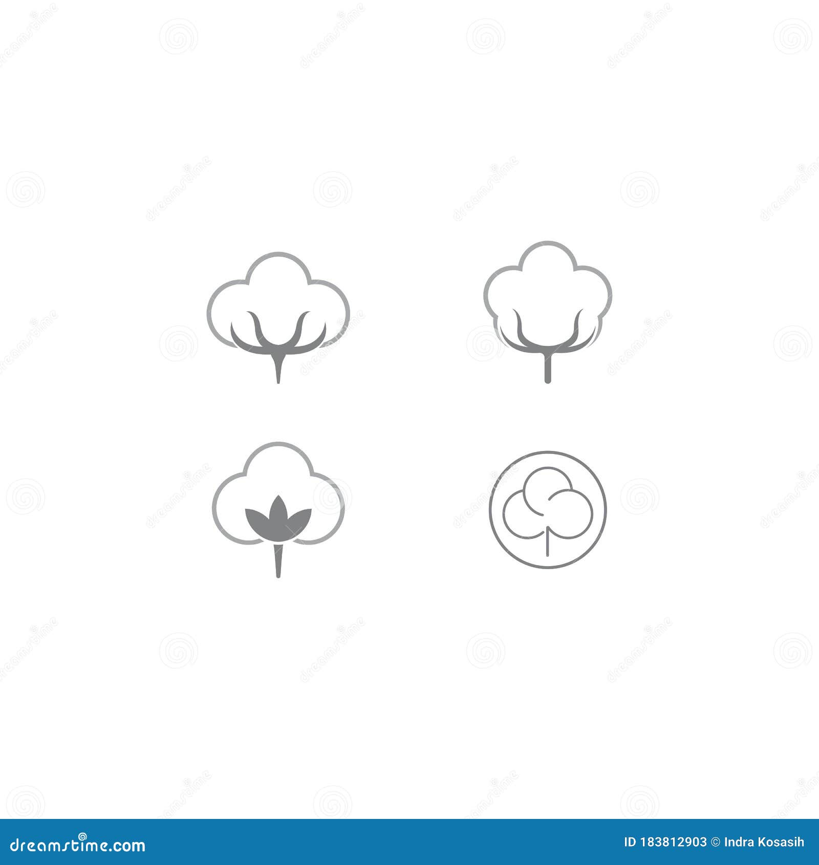 Cotton Logo Vector Icon Template Stock Vector - Illustration of ...