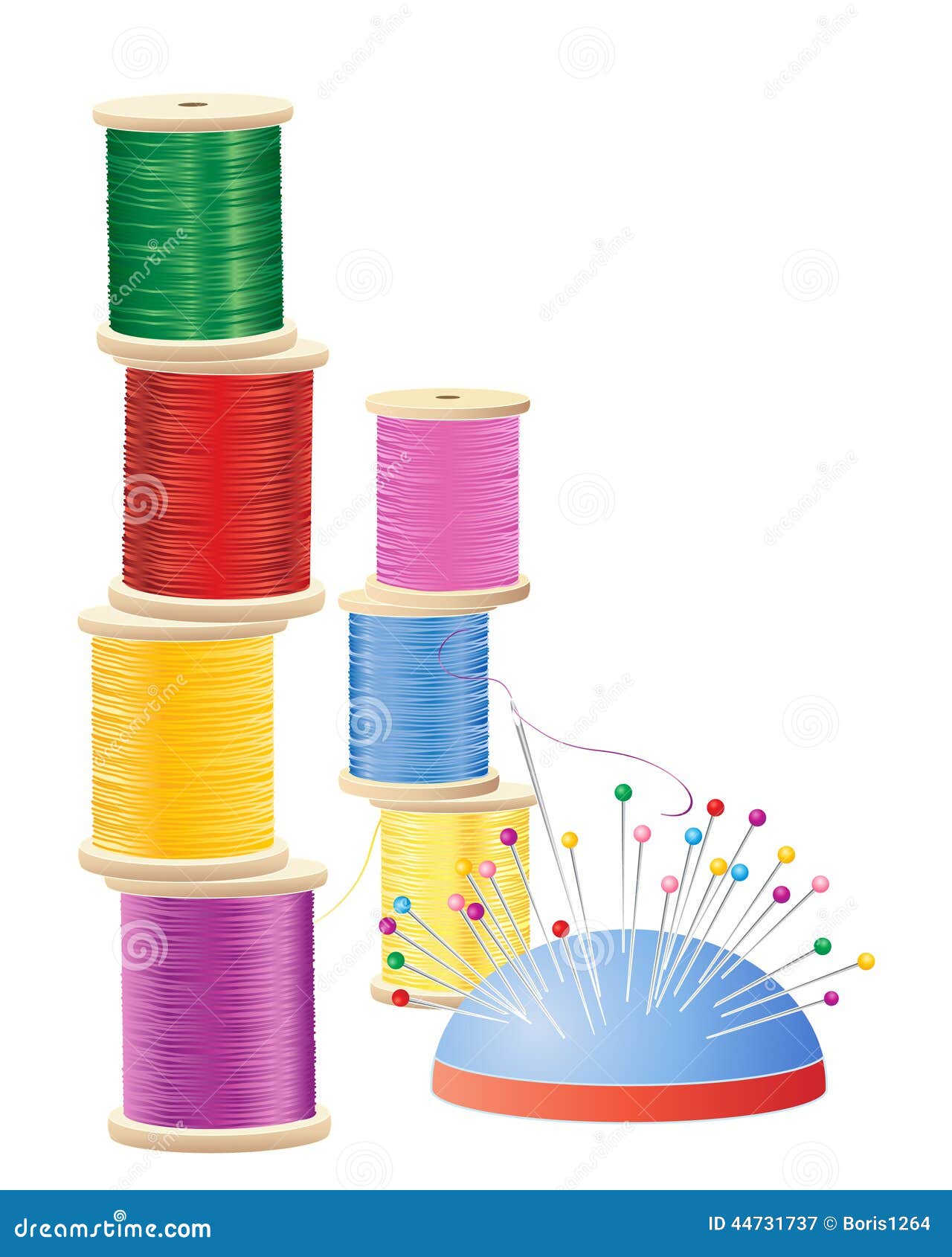 https://thumbs.dreamstime.com/z/cotton-reel-stack-illustration-colorful-reels-pin-cushion-needle-white-background-44731737.jpg