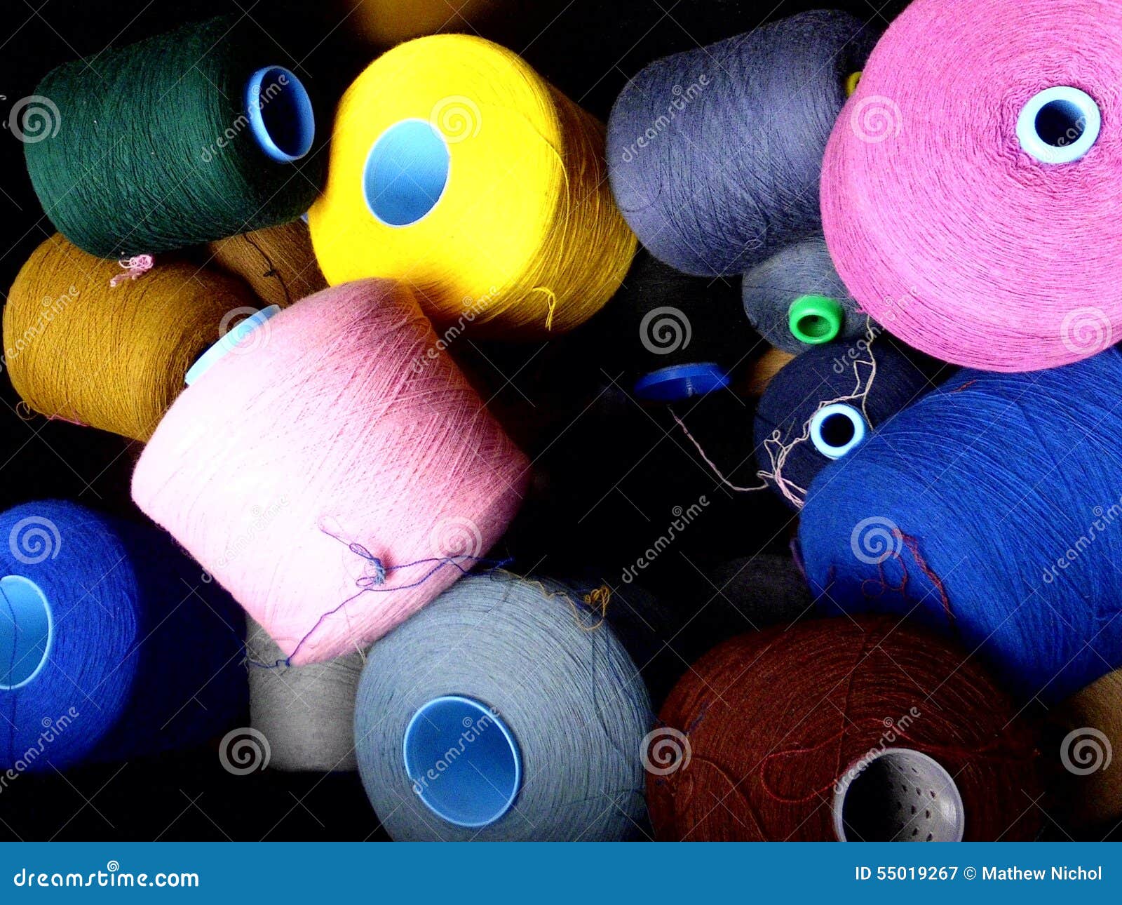 Cotton reels stock image. Image of colorful, cotton, tartan 55019267