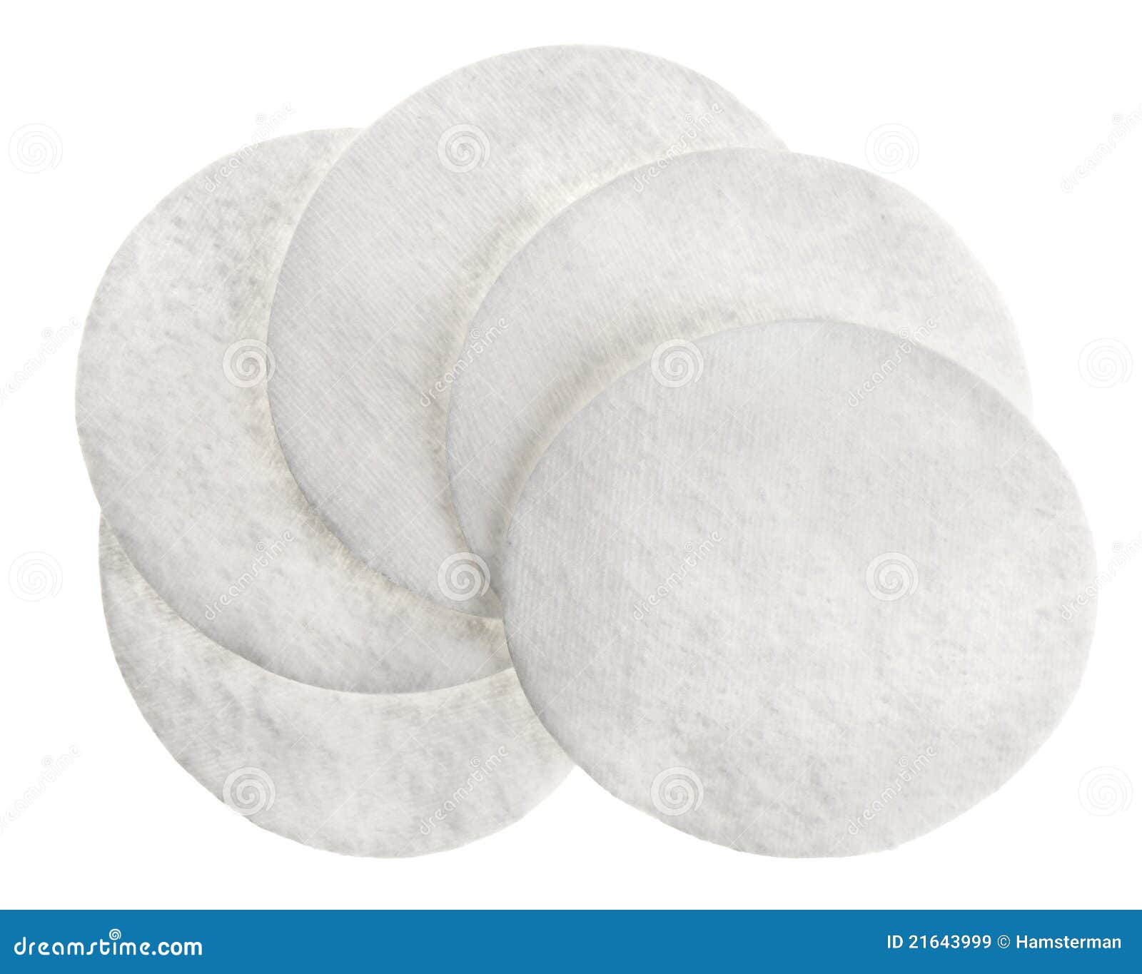 Cotton round cosmetic pads stock image. Image of cleanliness 21643999