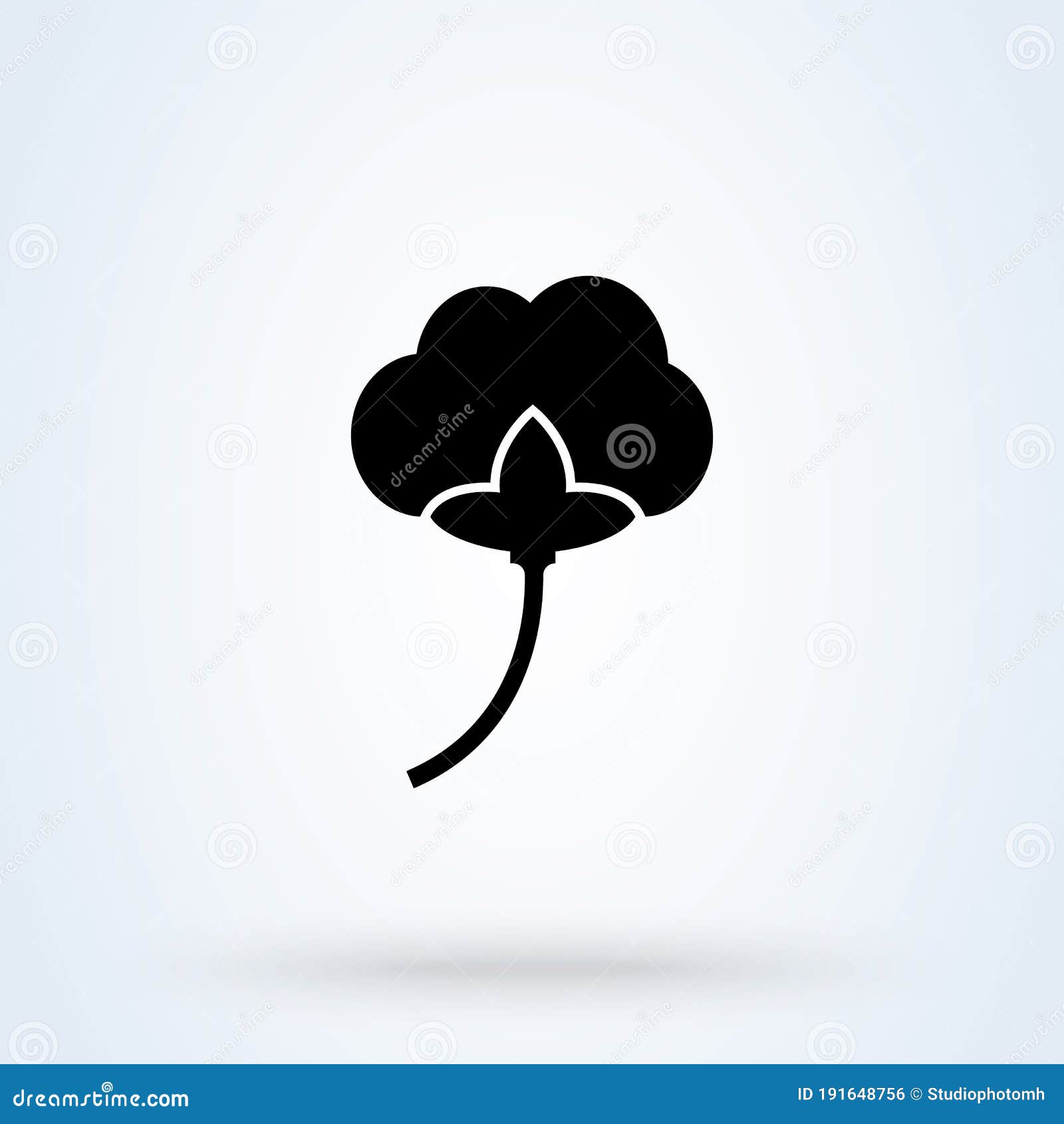 Cotton Sign Icon. Vector Simple Modern Design Illustration Stock Vector Illustration of fresh