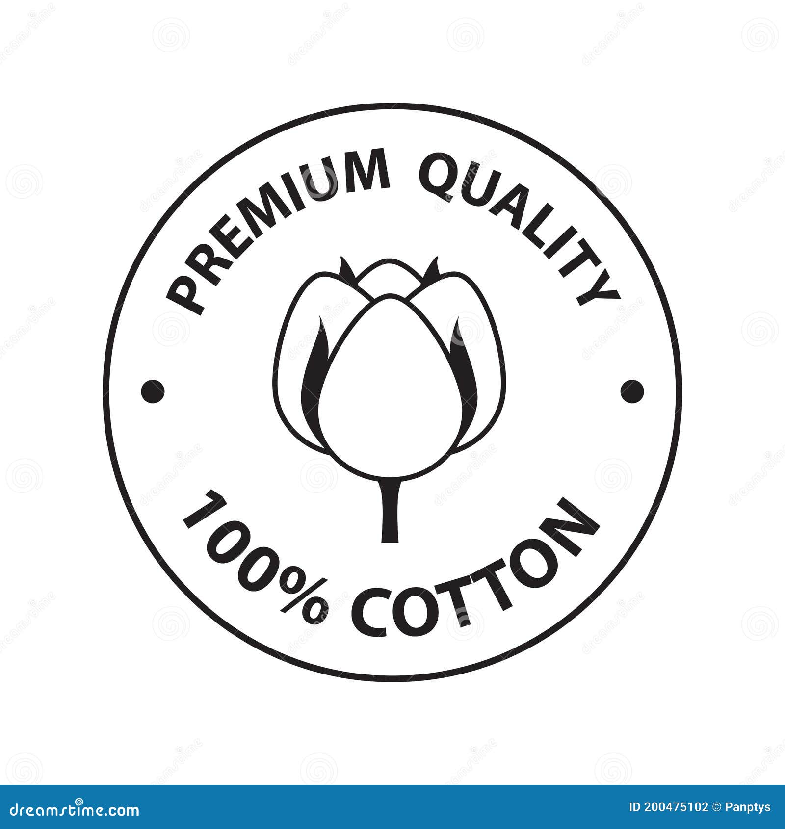 Premium Vector  Cotton icon or sign on white