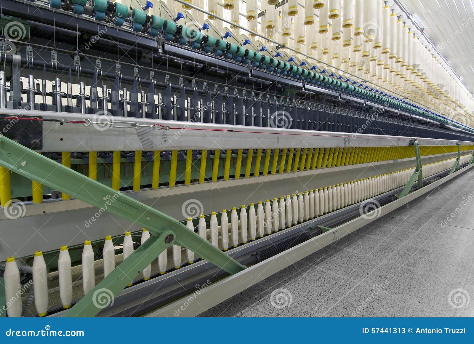 Cotton Spinning Machine_4 stock image. Image of structure 57441313