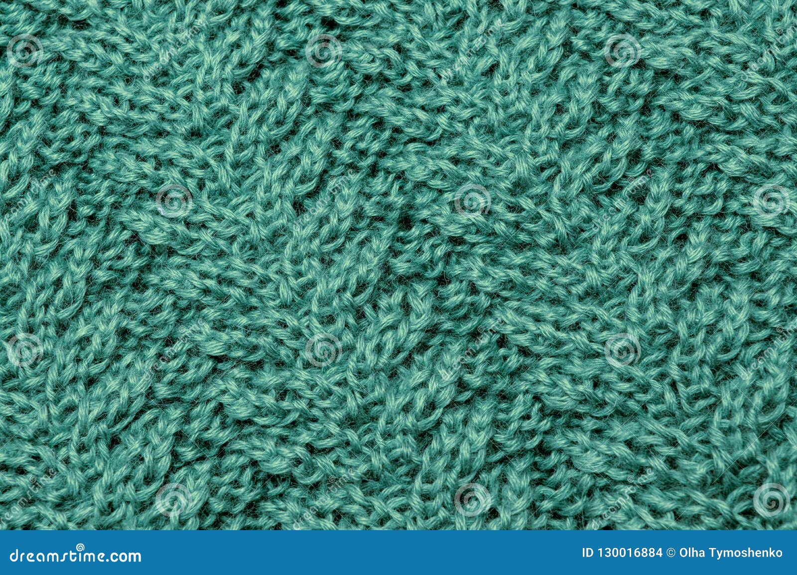 Cotton Thread Turquoise Color a Beautiful Pattern Stock Photo Image