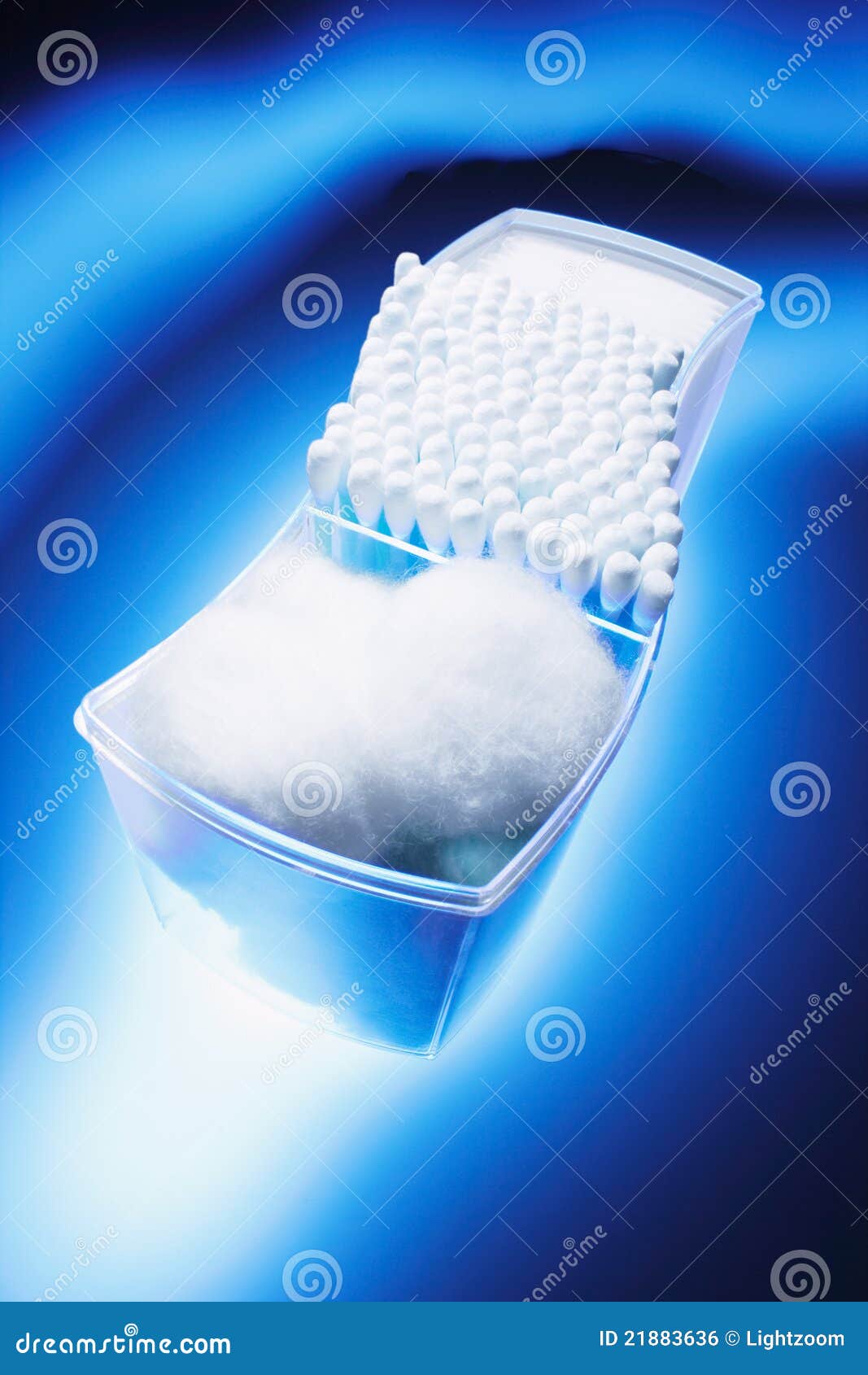 Cotton Wool and Cotton Buds Stock Photo Image of cotton, health 21883636
