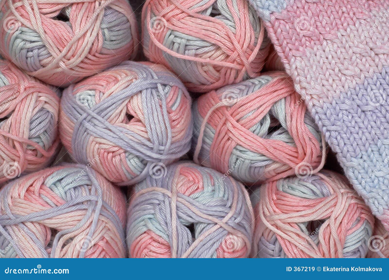 Pastel yarn balls Stock Photo by ©anskuw 105010864