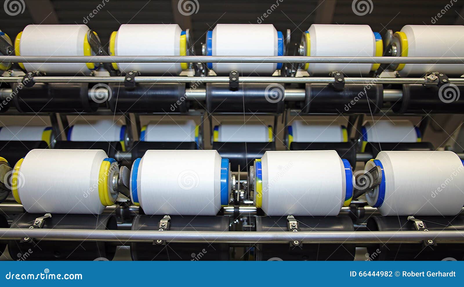 Cotton Yarn Production stock photo. Image of cone, motion 66444982