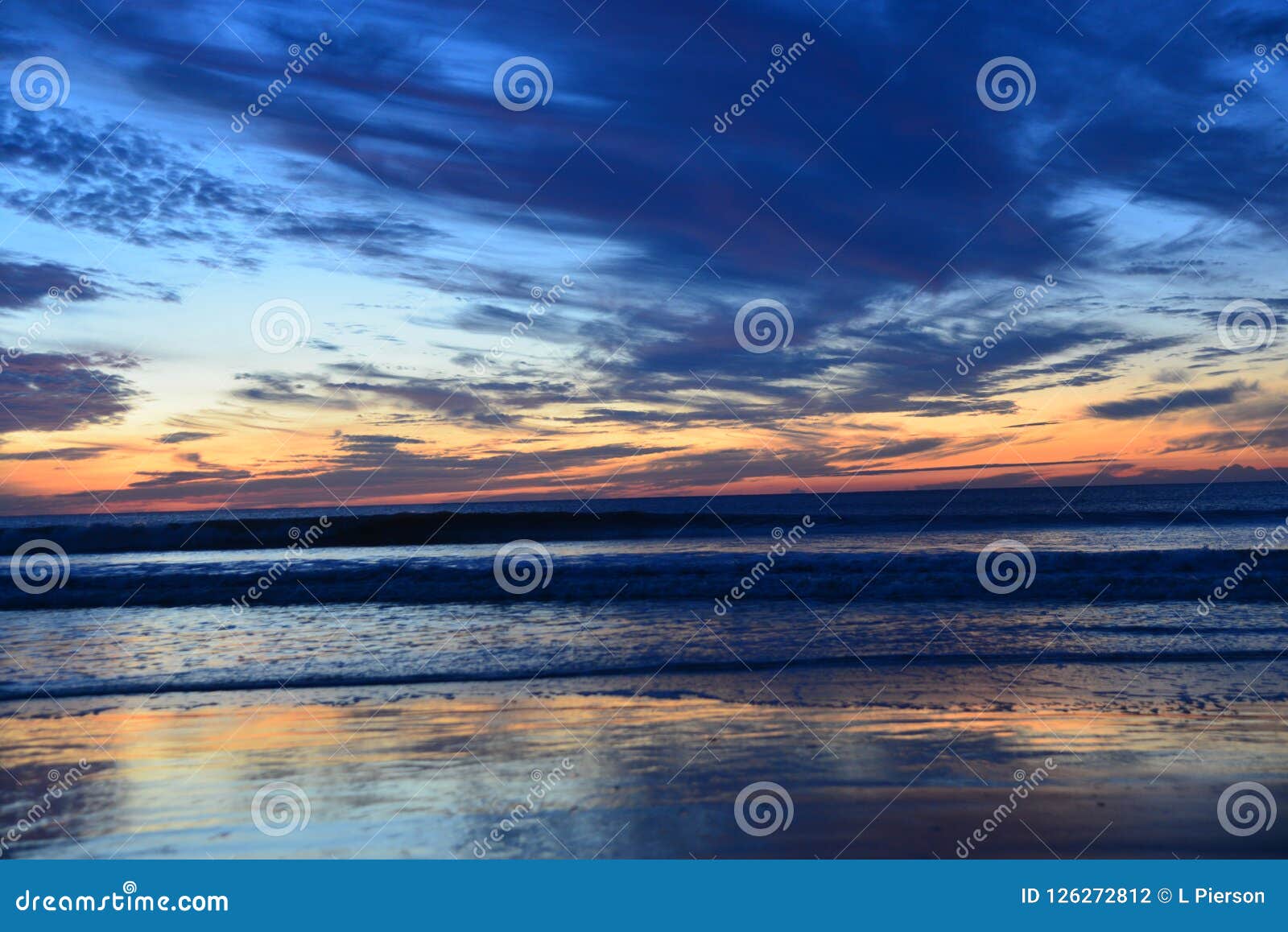 Coucher Du Soleil Dans Les Effets Occidentaux La Couleur Du