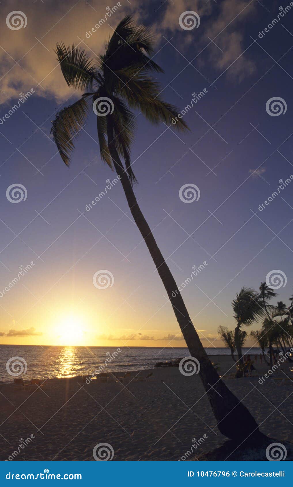 Coucher Du Soleil Plage De Bayahibe La République