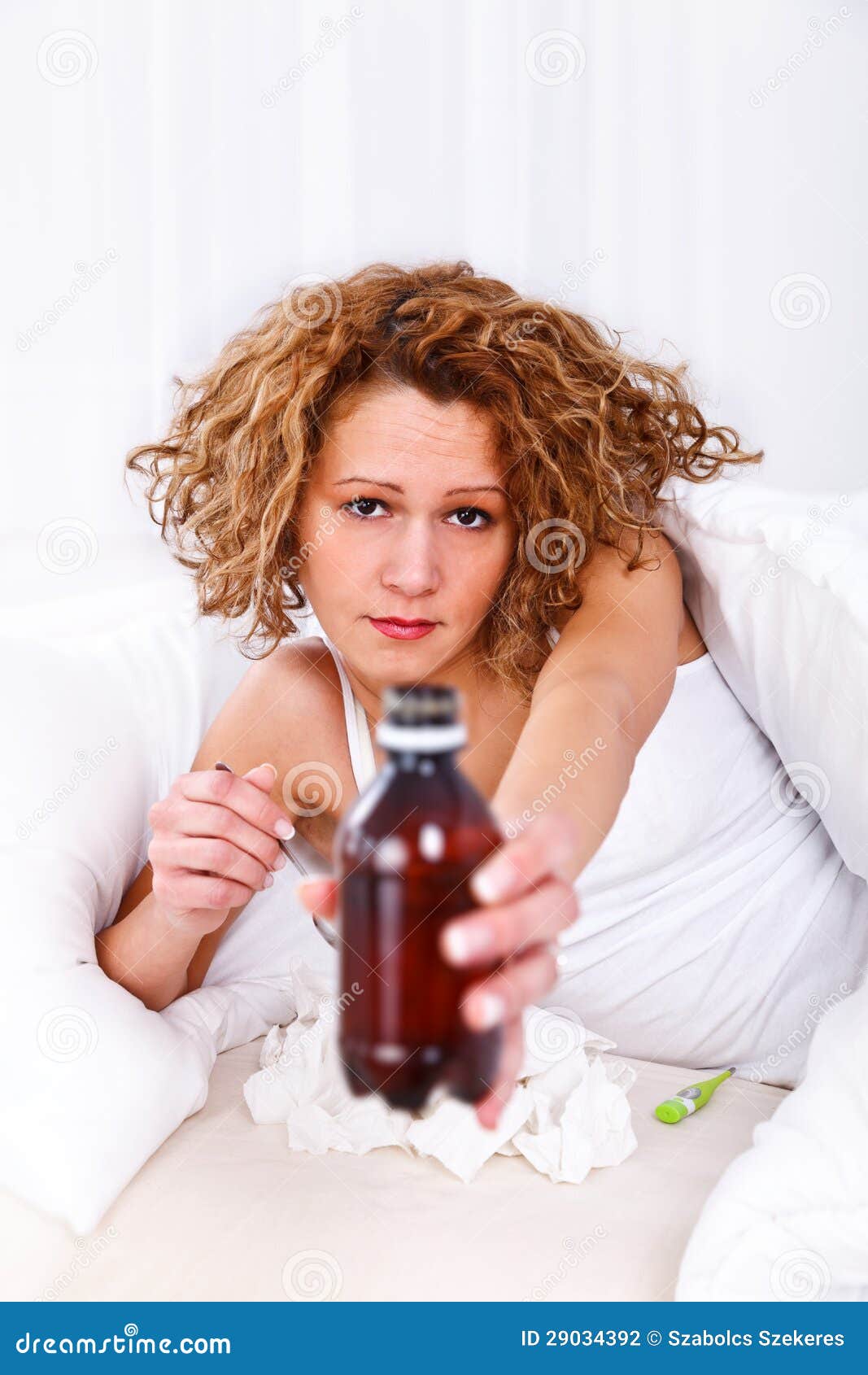 Cough syrup stock photo. Image of healthcare, pretty 29034392