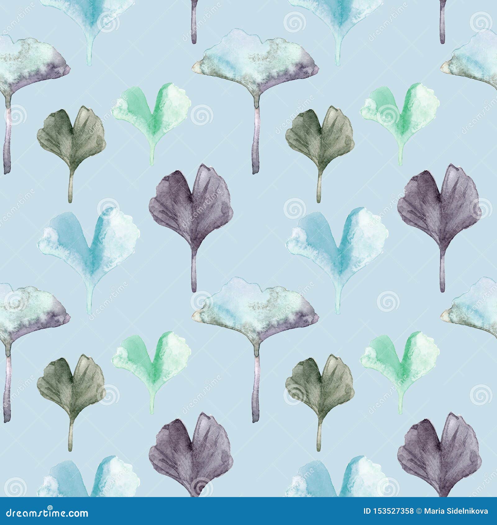 Téléchargement gratuit Images Couleur D Eau Transparente Avec Feuilles De Gingko Couleurs Bleu actualisé par