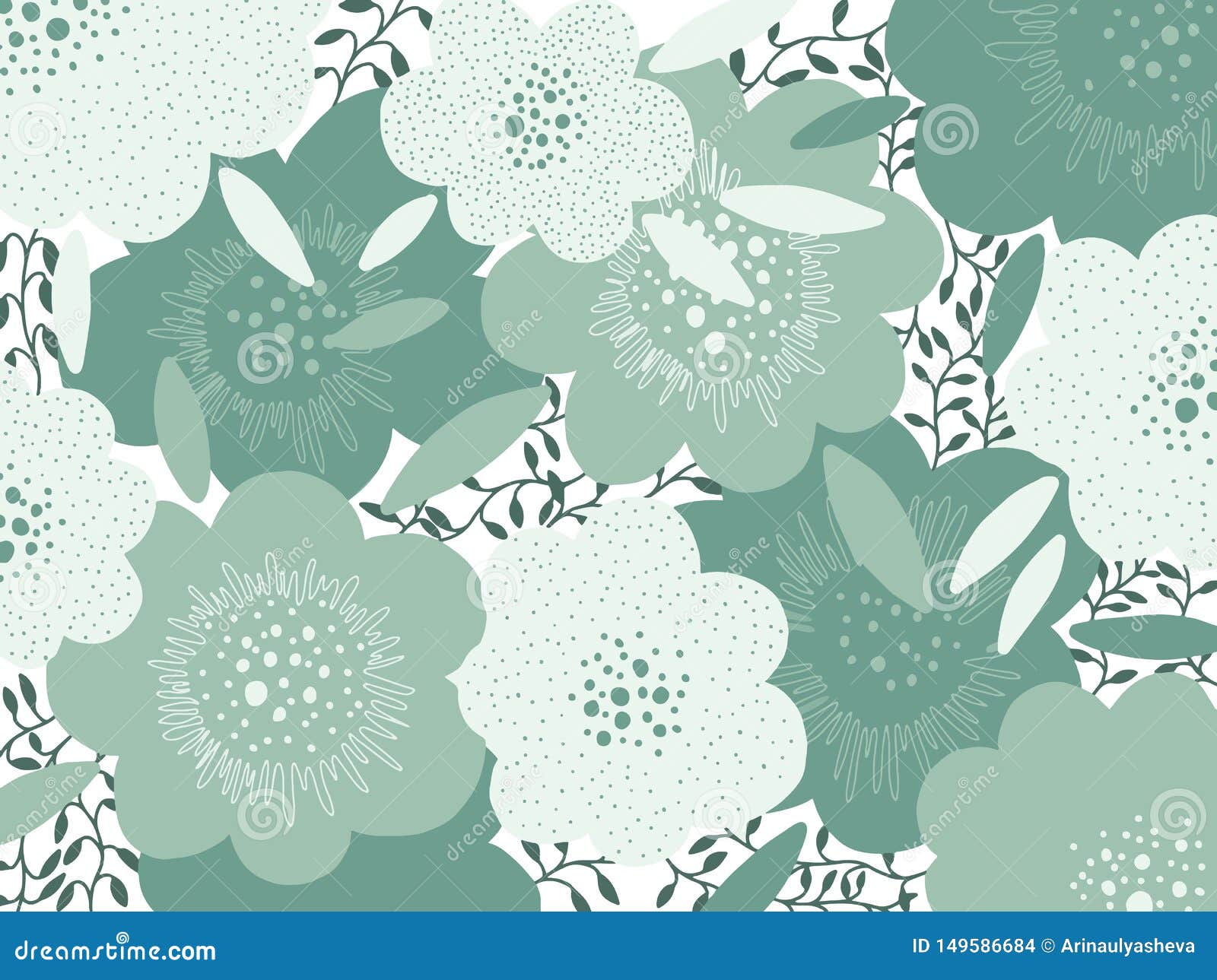 Couleur En Pastel Verte De Fond Abstrait De Fleur D Art Conception Creative De Dessin De Main De Texture Tendance Moderne De Styl Illustration Stock Illustration Du Main Dessin 149586684