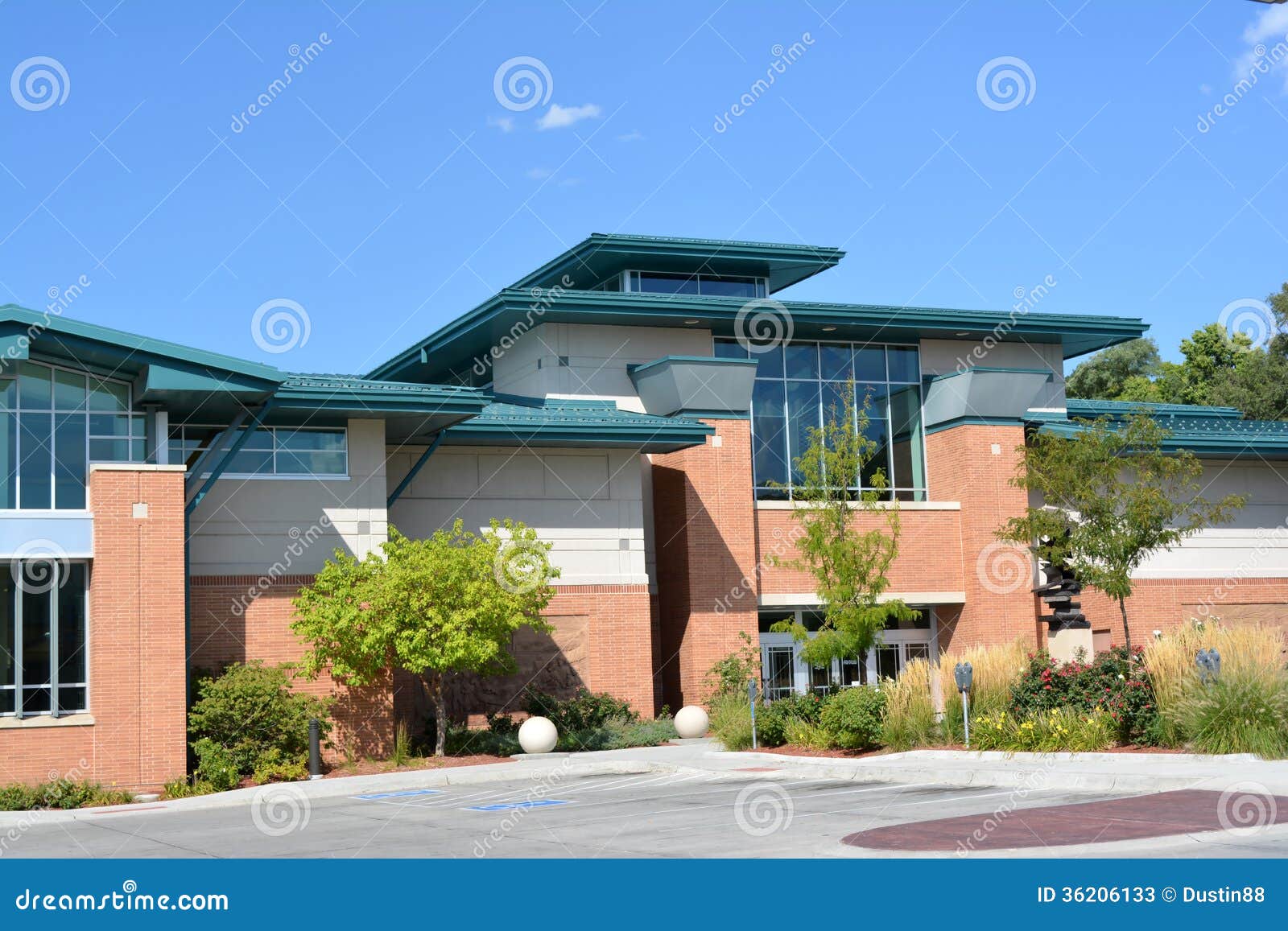 Council Bluffs Iowa Public Library Editorial Stock Photo Image of