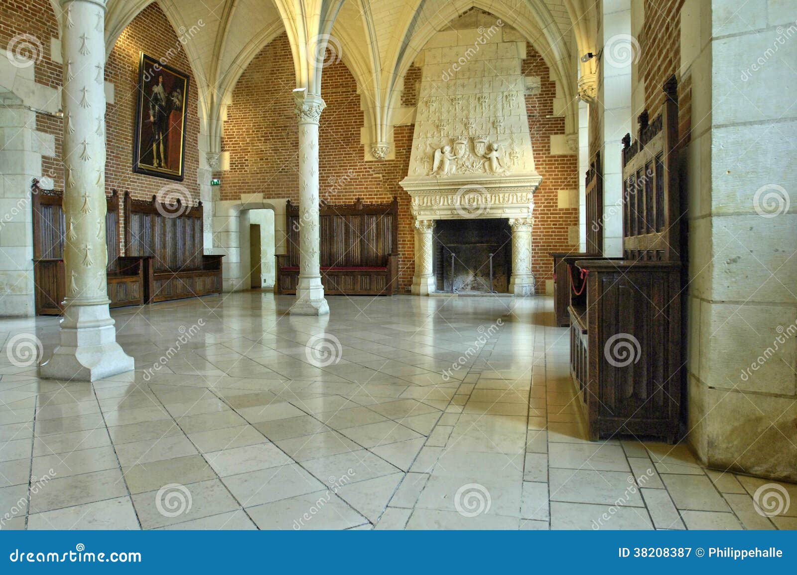 Council Room in the Amboise Castle Stock Image - Image of salle ...