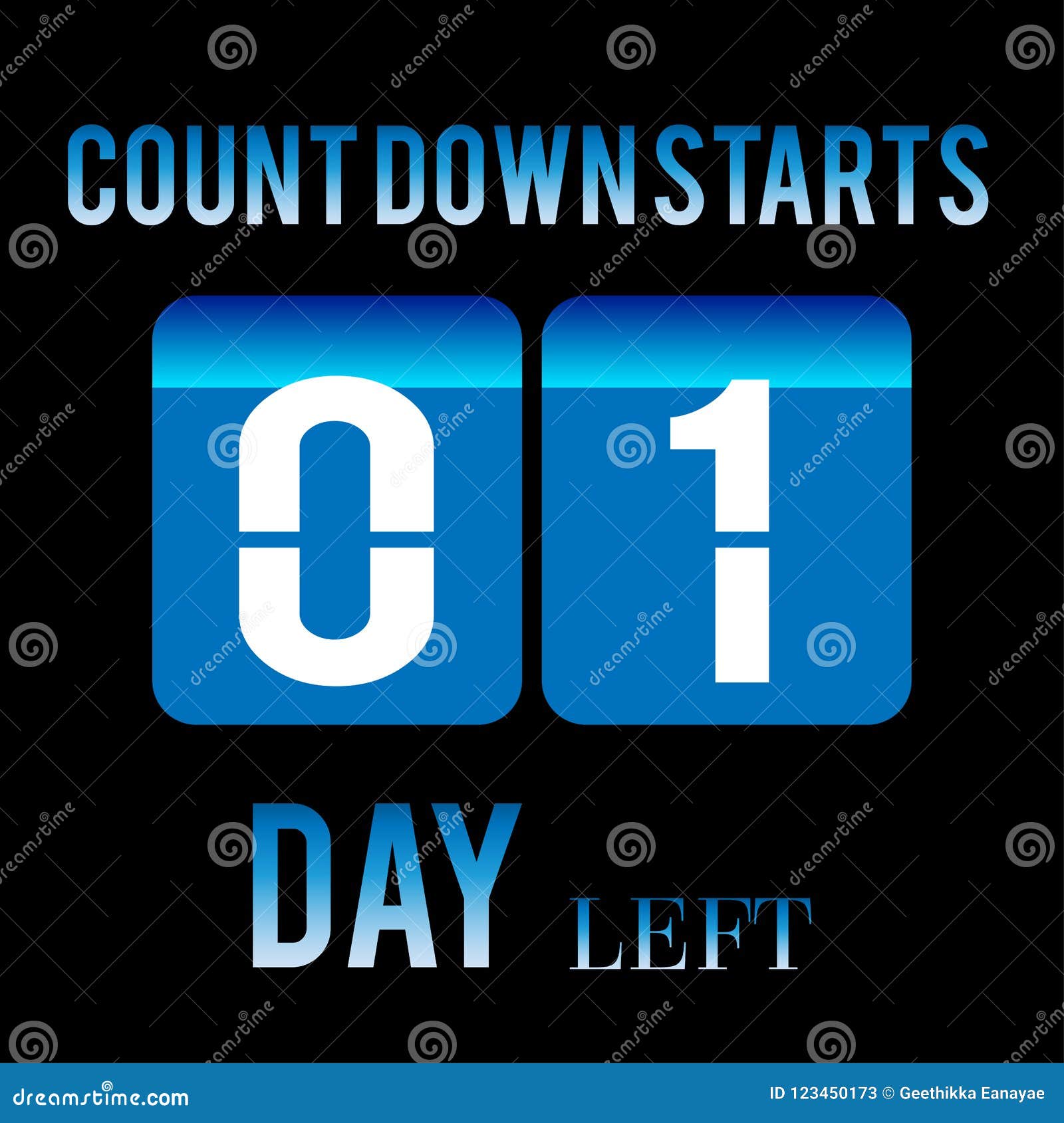 Countdown clock stock illustration. Illustration of frame - 39556785