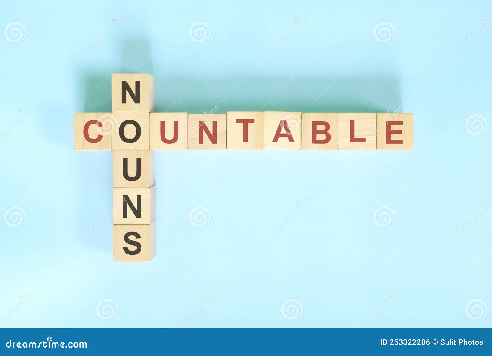 Countable Nouns Concept In English Grammar Noun Education Wooden Block Countable Nouns Concept In English Grammar Noun Education Wooden Block