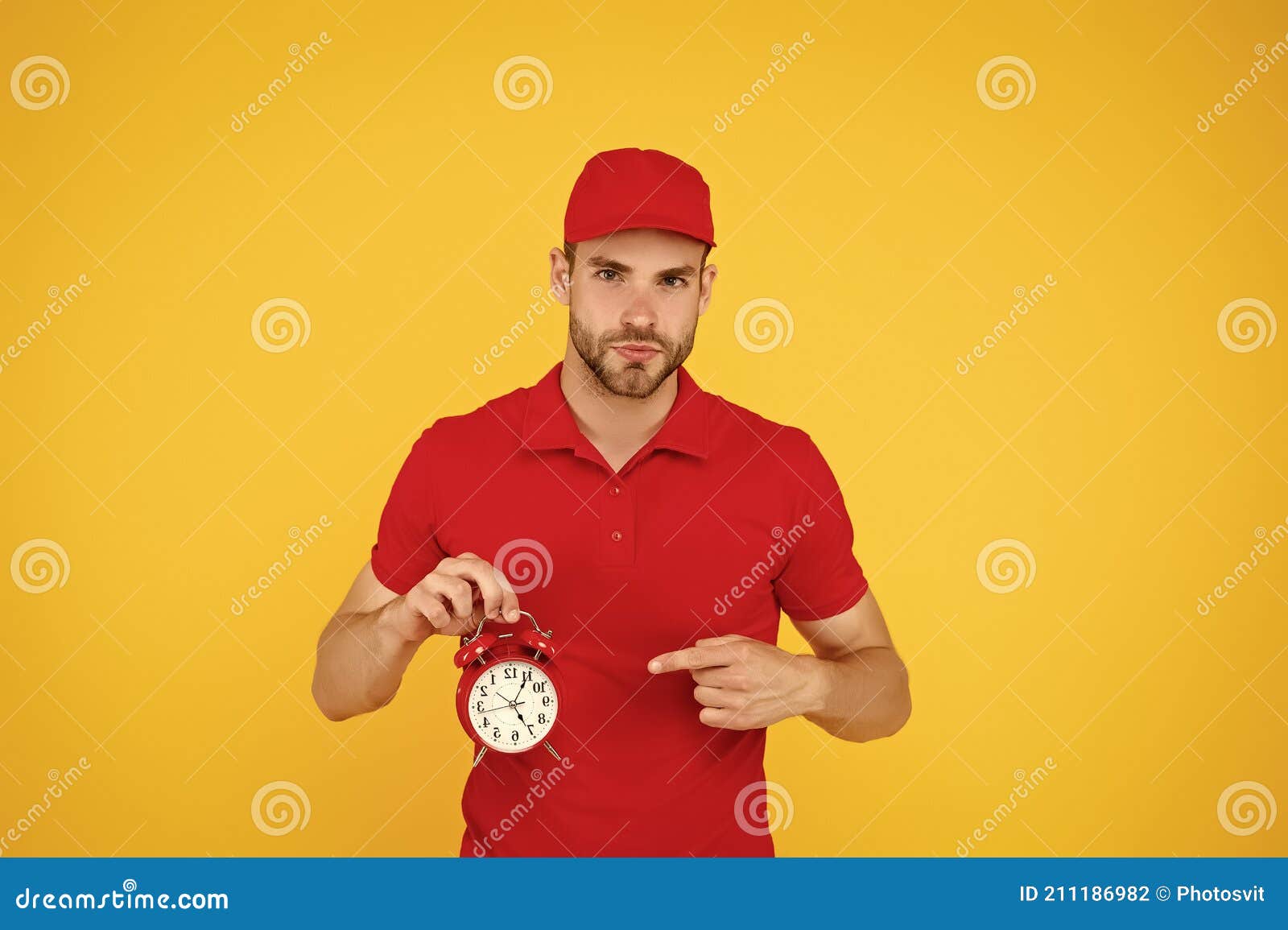 Countdown. Deadline and Discipline. Punctual Delivery Man. ontime