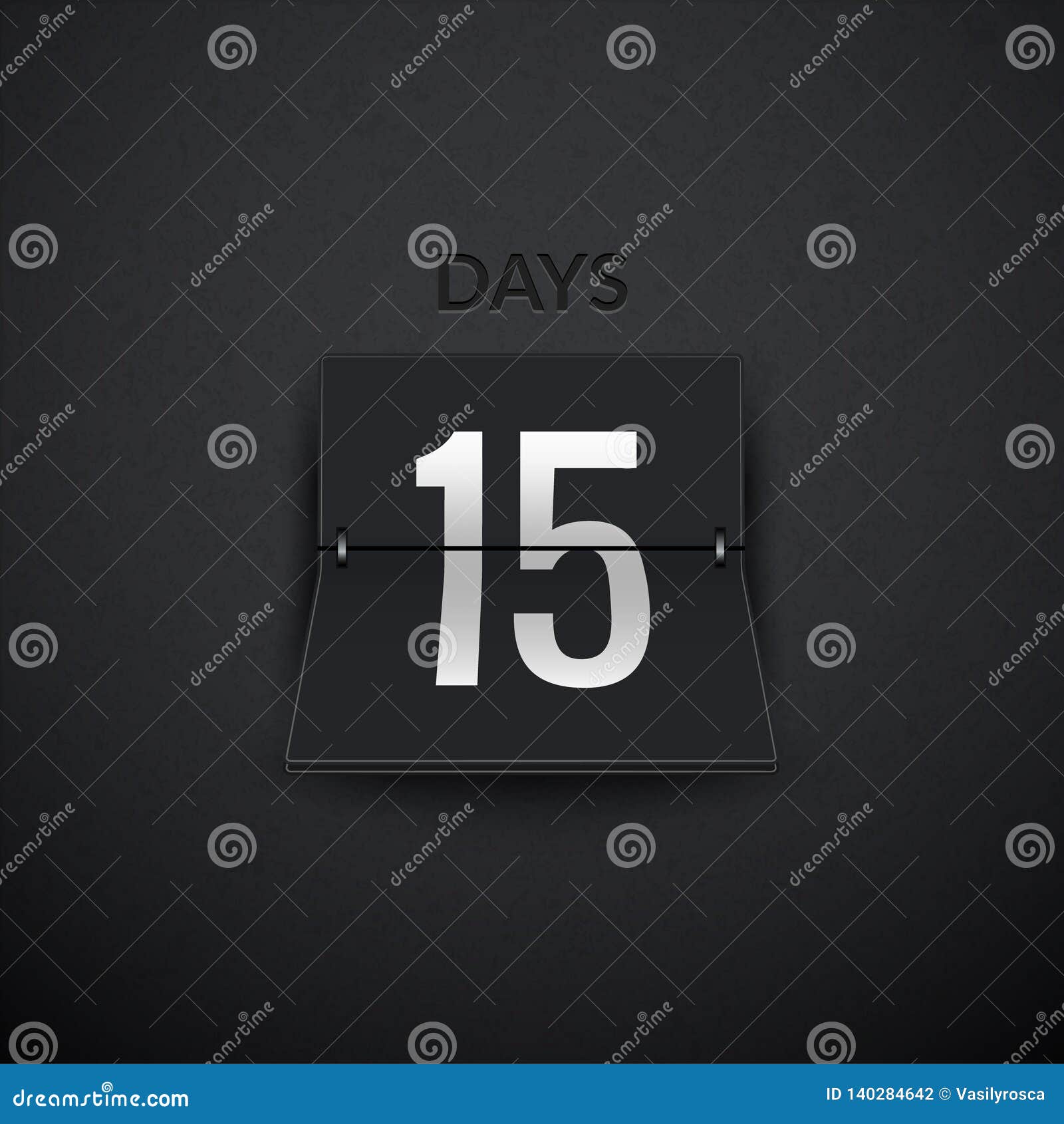 Countdown Timer Days Counter Flip Vector Timer Template Display Information Of Days Scoreboard Info Stock Vector Illustration Of Mechanical Days 140284642