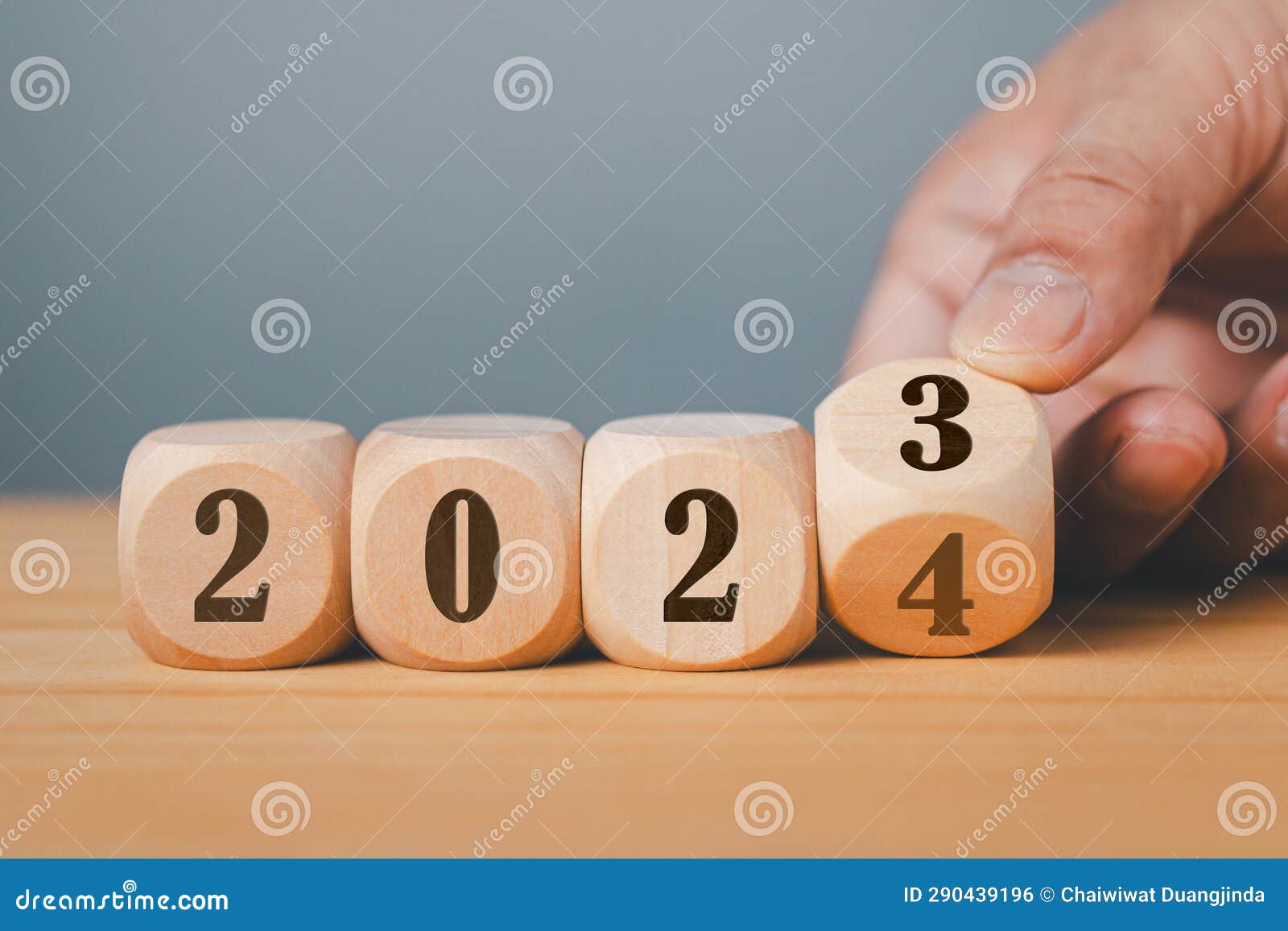 Countdown To 2024. Loading Year from 2023 To 2024 Stock Photo Image
