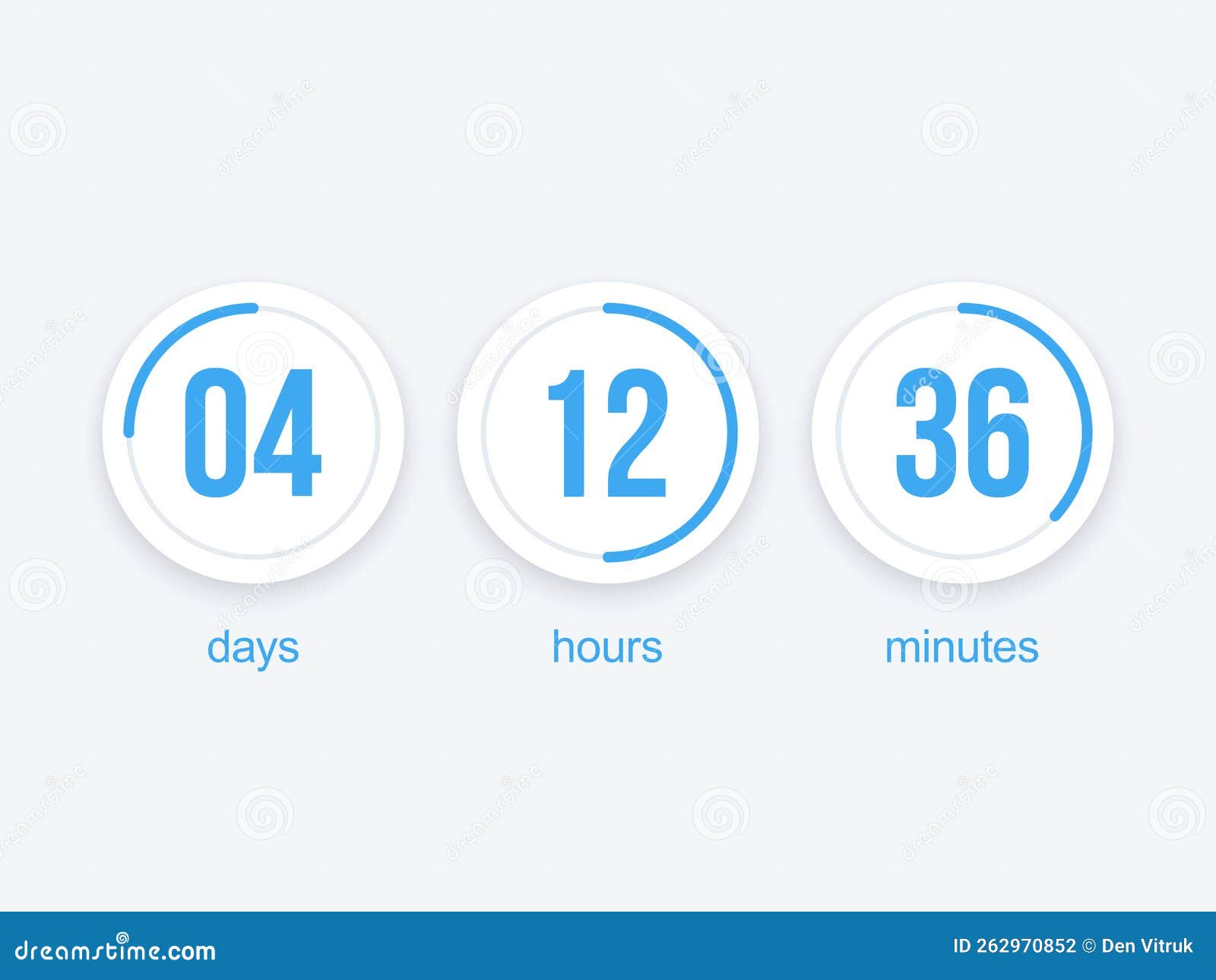 Countdown  Timer Clock Vector Stock Illustration Illustration of