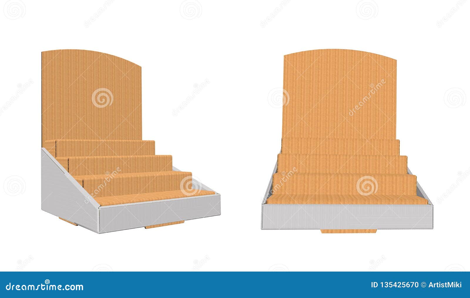 Counter Display Illustration Counter Display Header Shelf Box