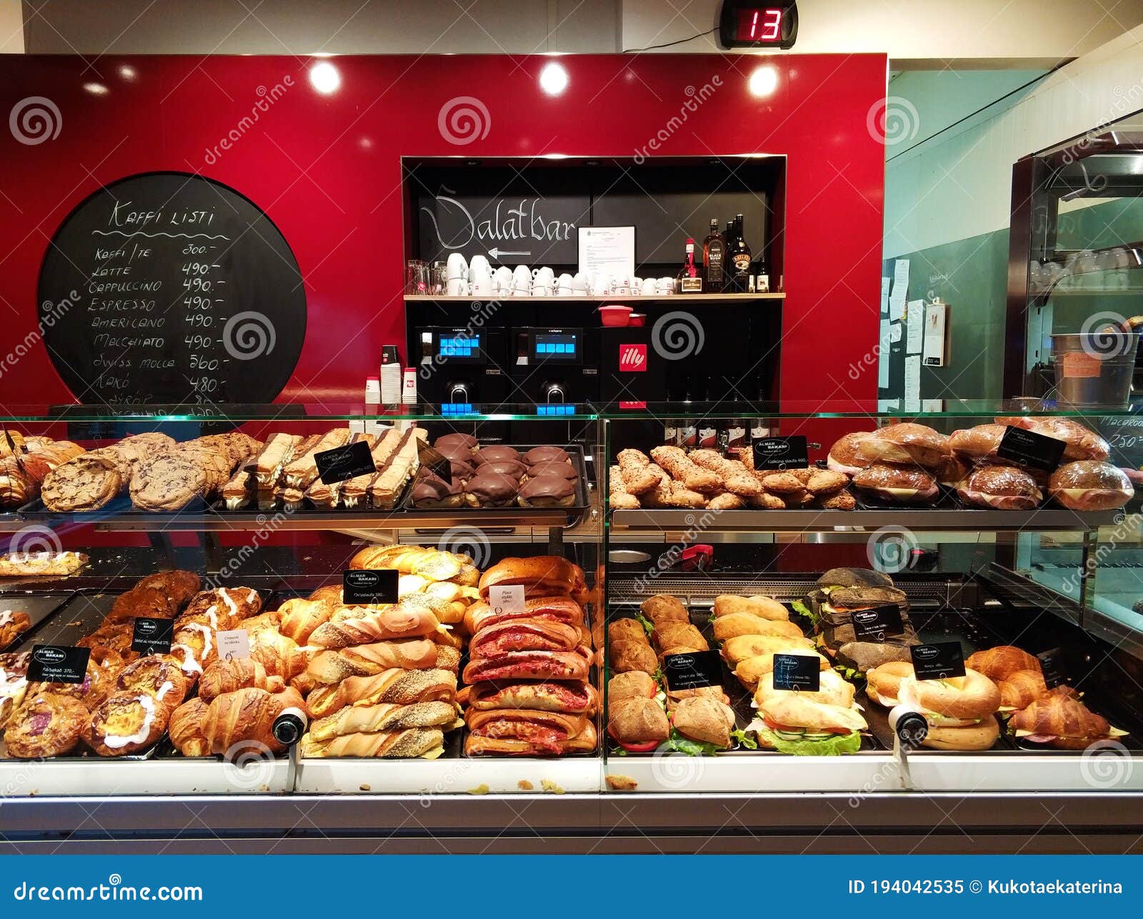 Counter with Fresh Pastries and Bakery Products Editorial Image Image of display, traditional