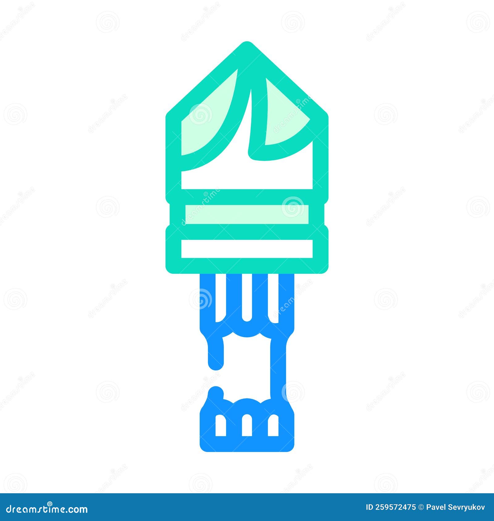 Countersink Drill Bit Color Icon Vector Illustration Stock Vector