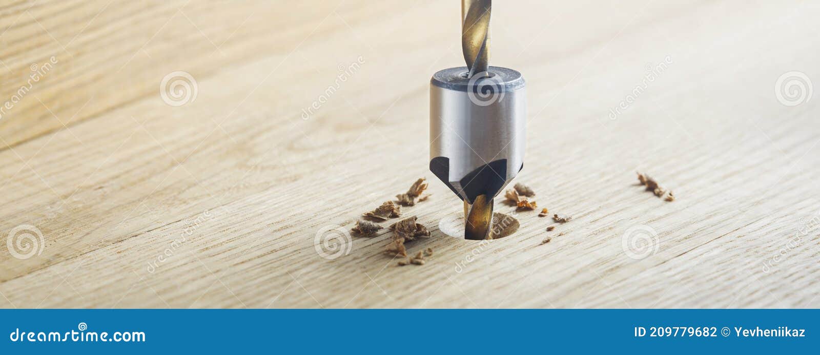 Countersink Drill Bit Make Sink in Hole for in Wooden Oak Plank Stock