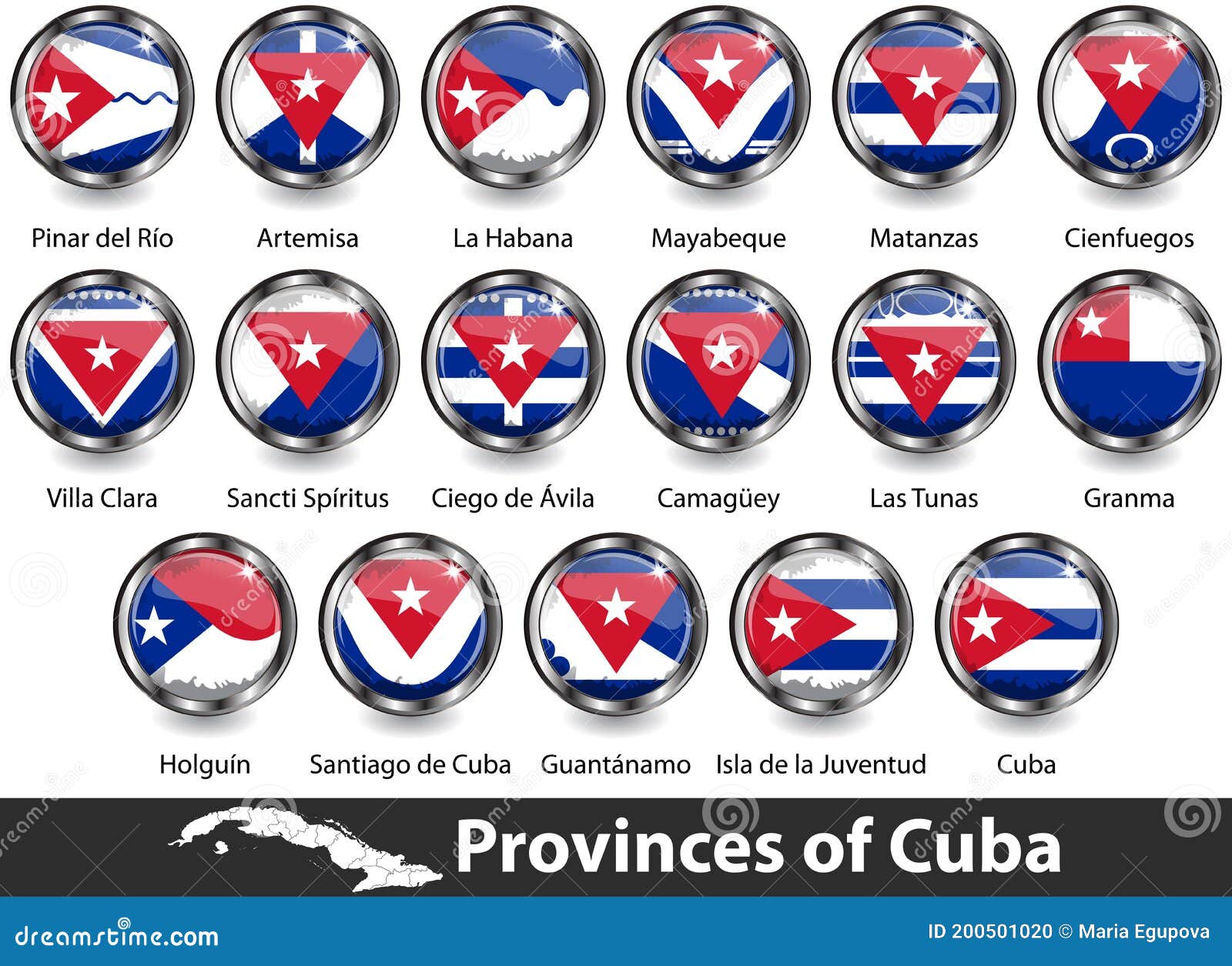 Counties of Cuba stock vector. Illustration of holguin 200501020