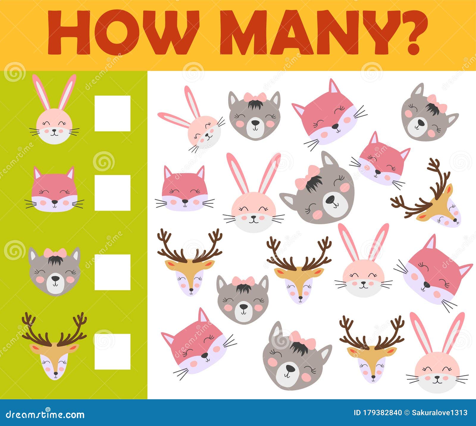Counting Animal Games for Preschool Kids Sheet Layout in Colorful Printable Version Stock Illustration - Illustration of clip, number: 179382840 Counting Animal Games for Preschool Kids Sheet Layout in Colorful Printable Version Stock Illustration - Illustration of clip, number: 179382840
