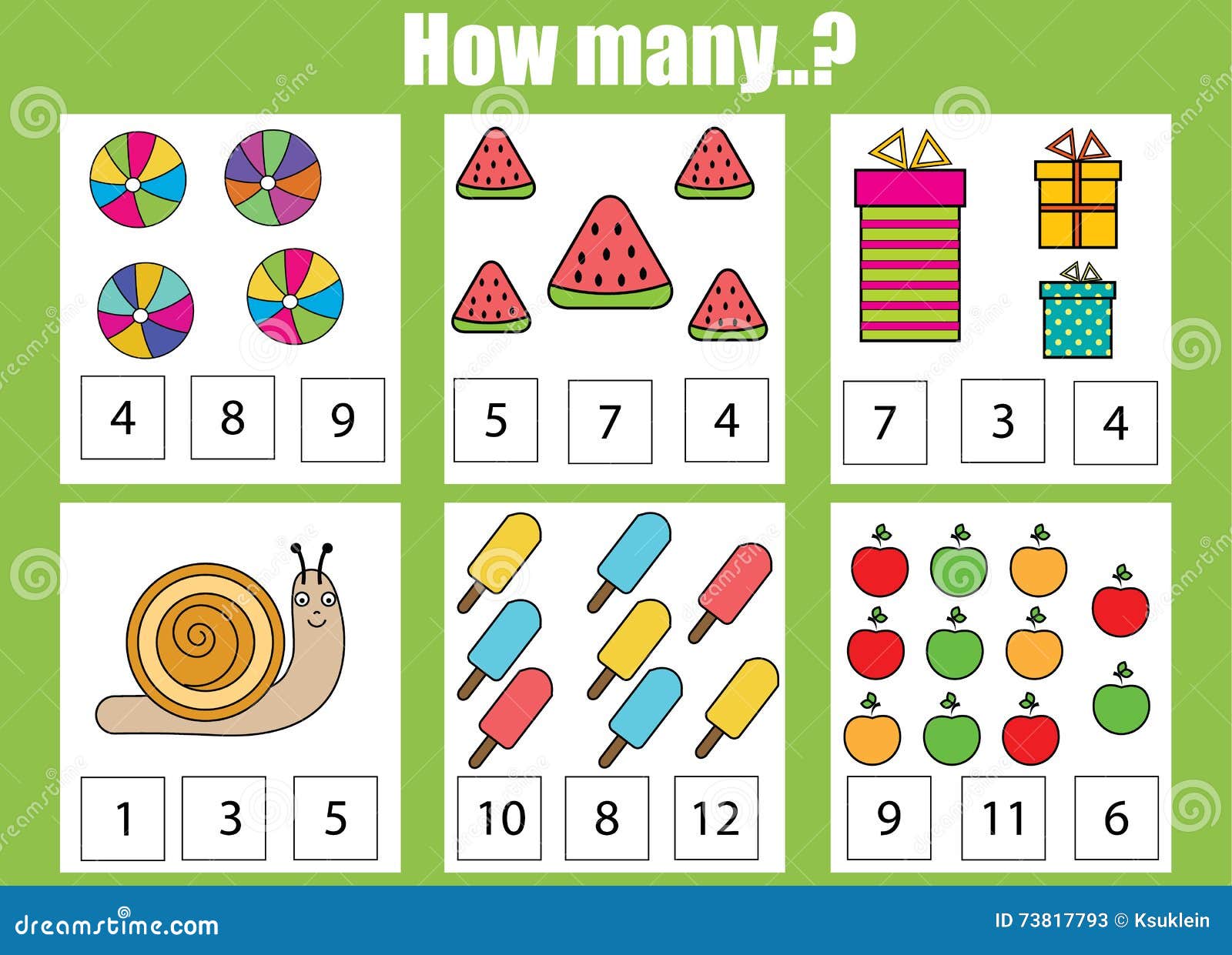 Counting Educational Children Game How Many Objects Task Stock Vector Illustration Of Balls Question Counting Educational Children Game How Many Objects Task Stock Vector Illustration Of Balls Question